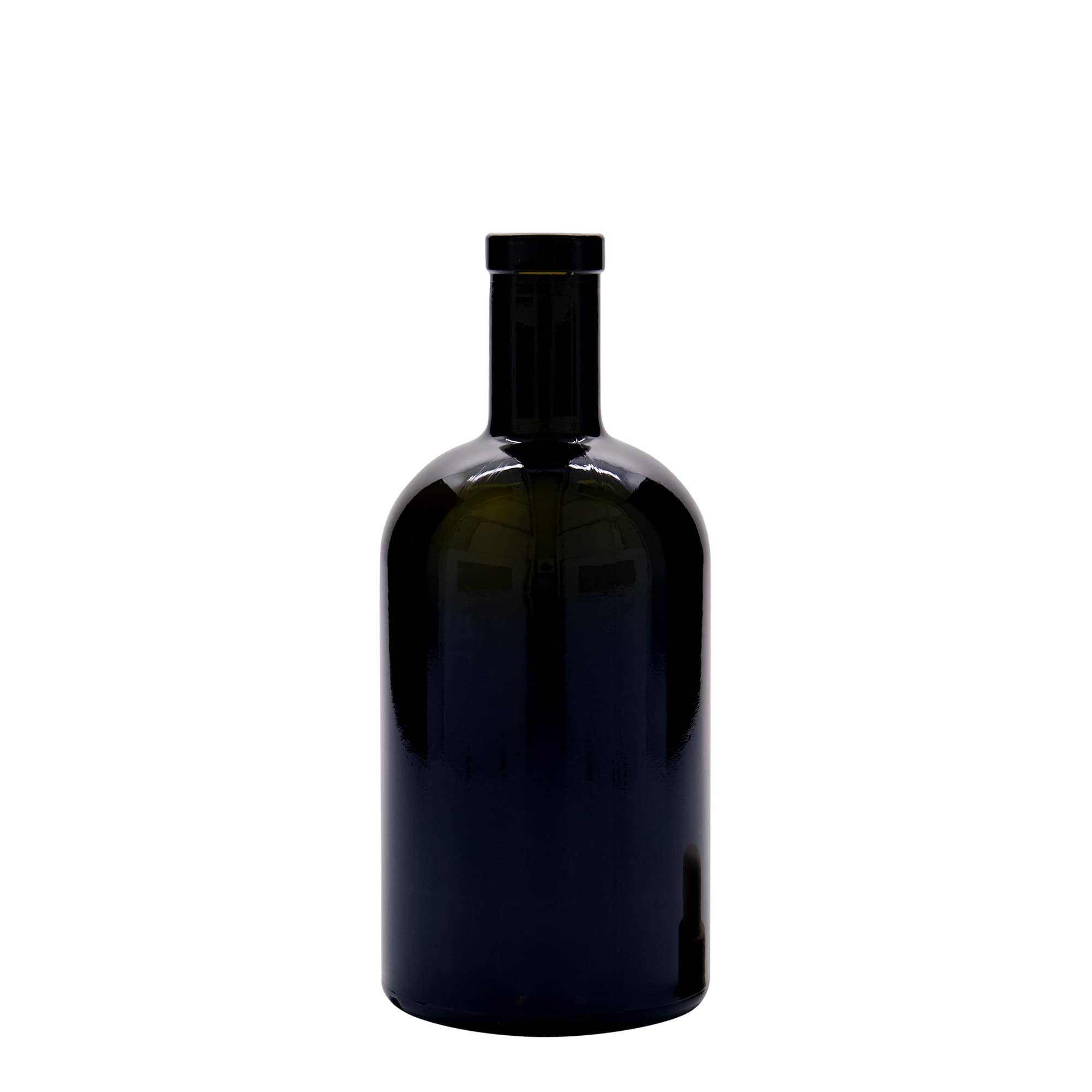 500 ml lasipullo 'Farmacia', antiikkivihreä, suuaukko: korkki
