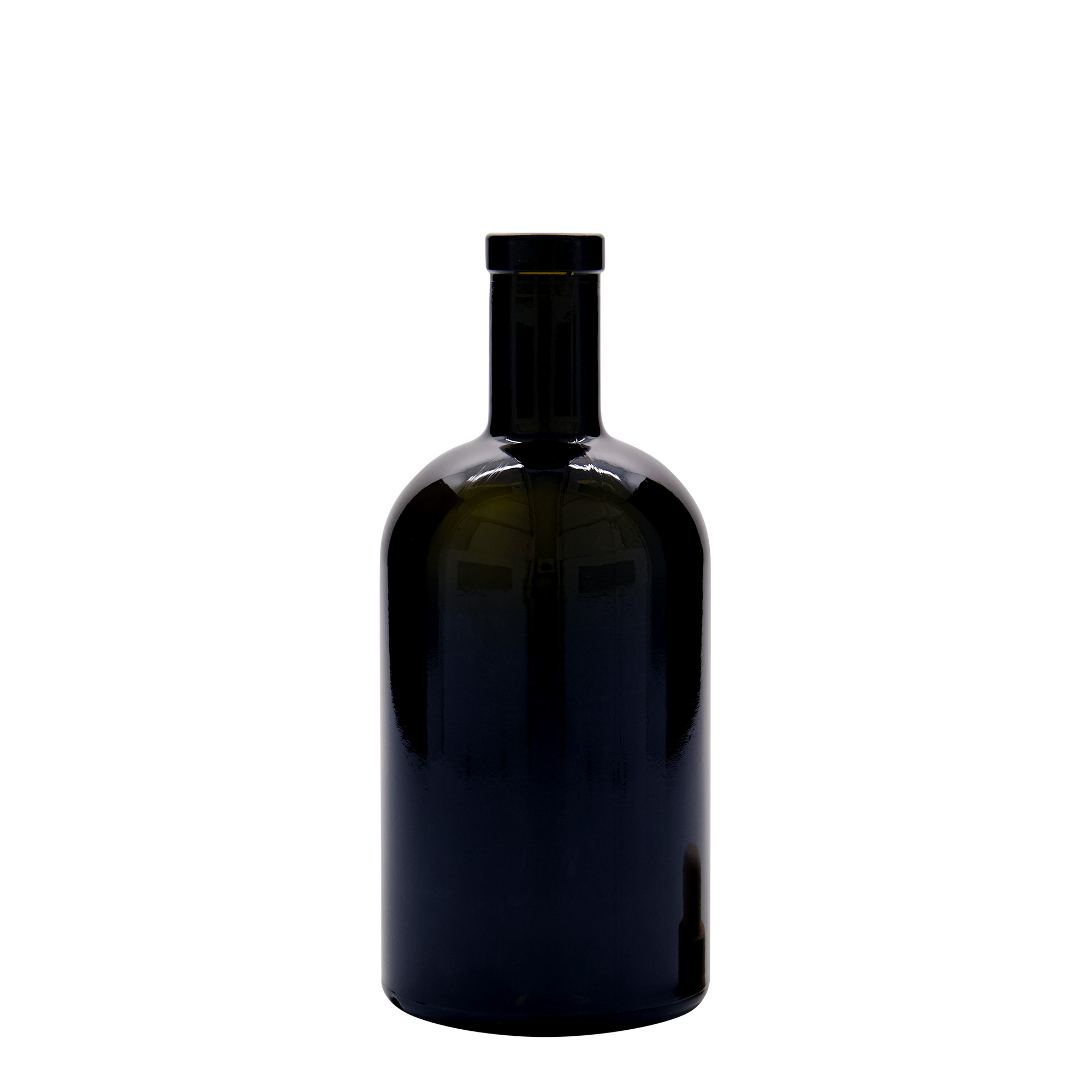 500 ml lasipullo ”Farmacia”, antiikkivihreä, suuaukko: korkki