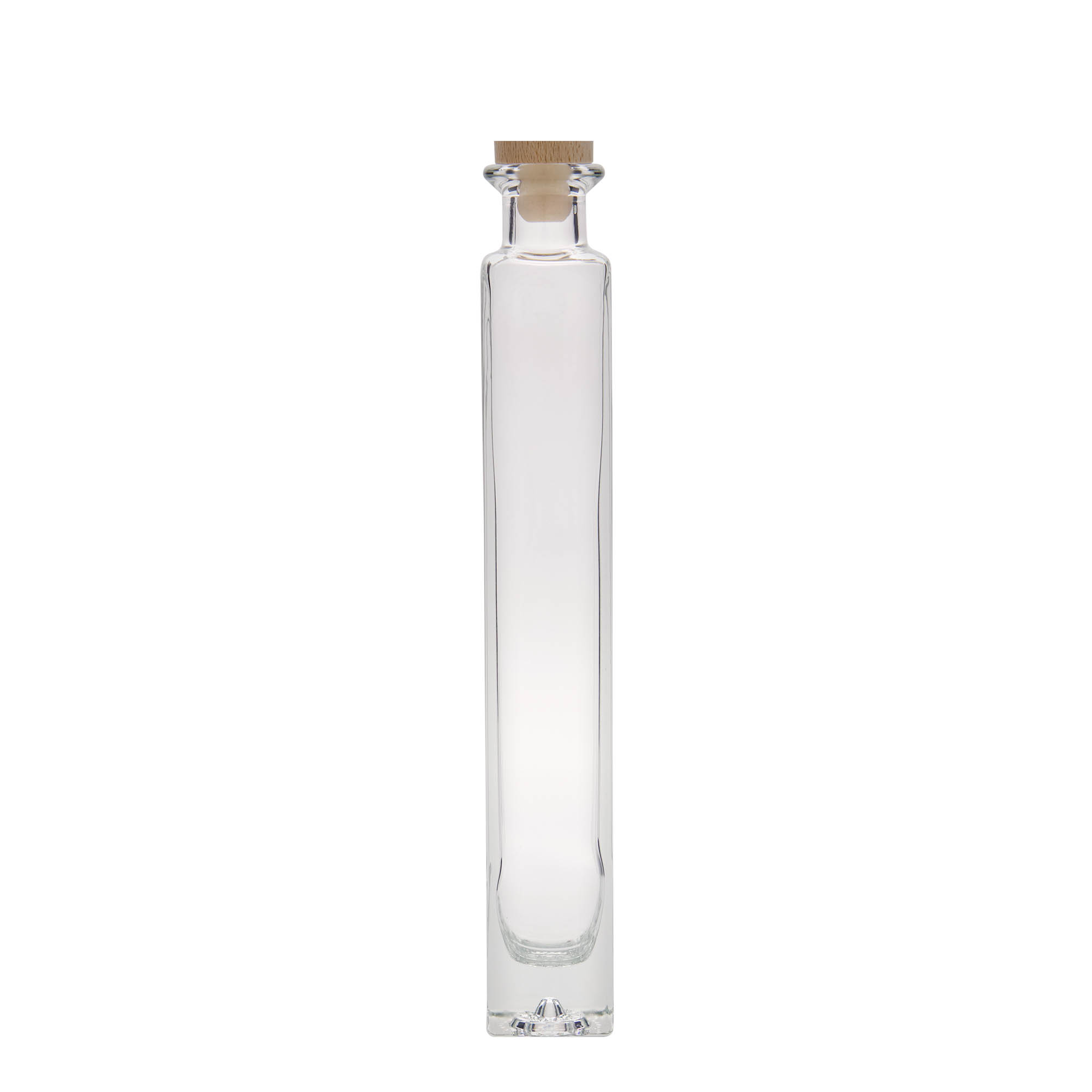 200 ml lasipullo 'Tommy', neliömäinen, suuaukko: korkki