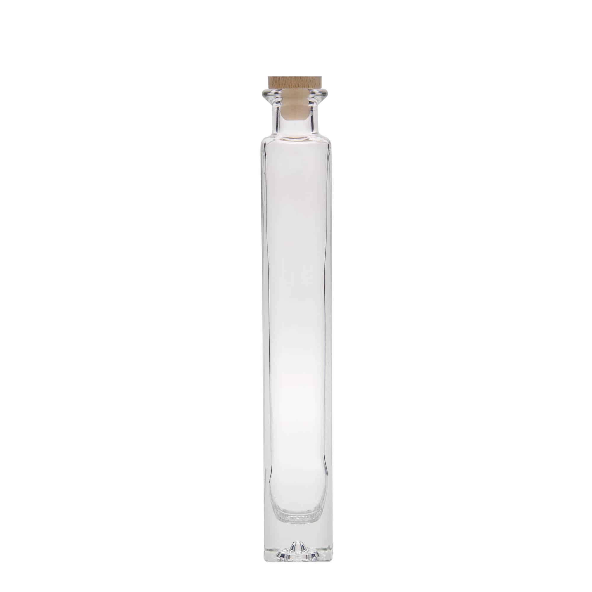 200 ml lasipullo ”Tommy”, neliömäinen, suuaukko: korkki