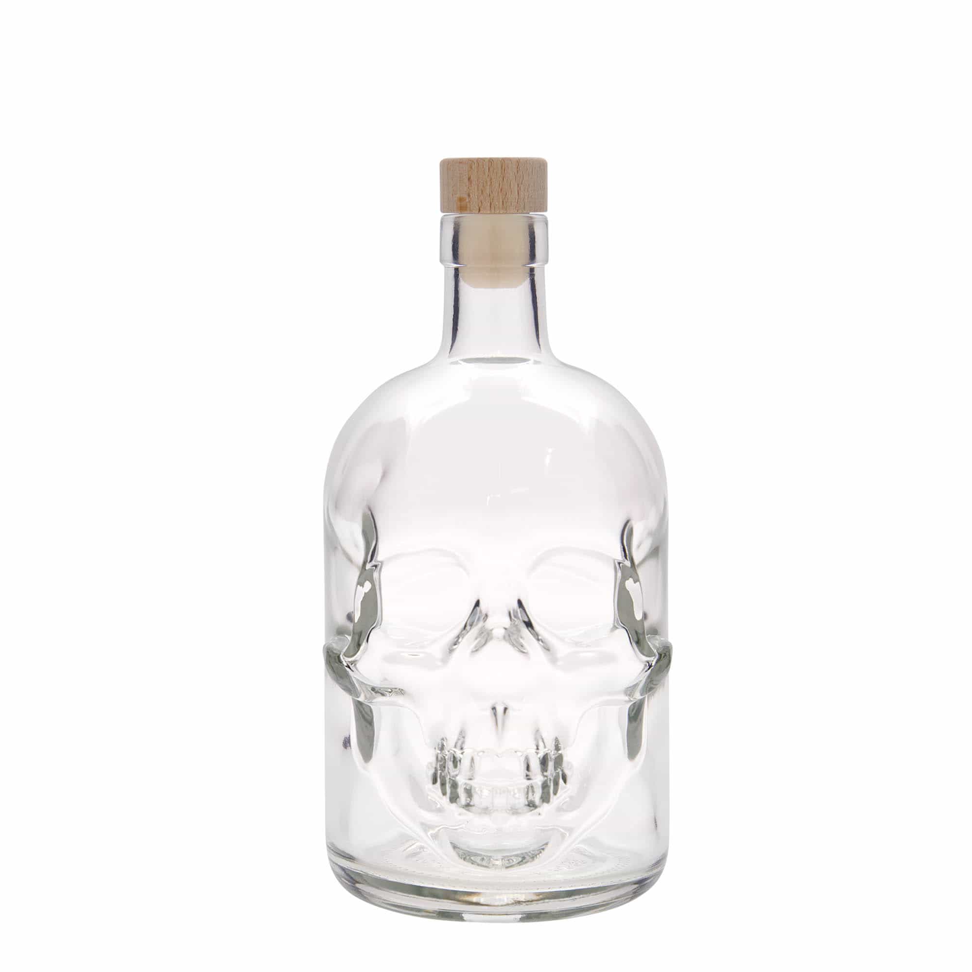 700 ml lasipullo 'Kuolonpää', suuaukko: korkki