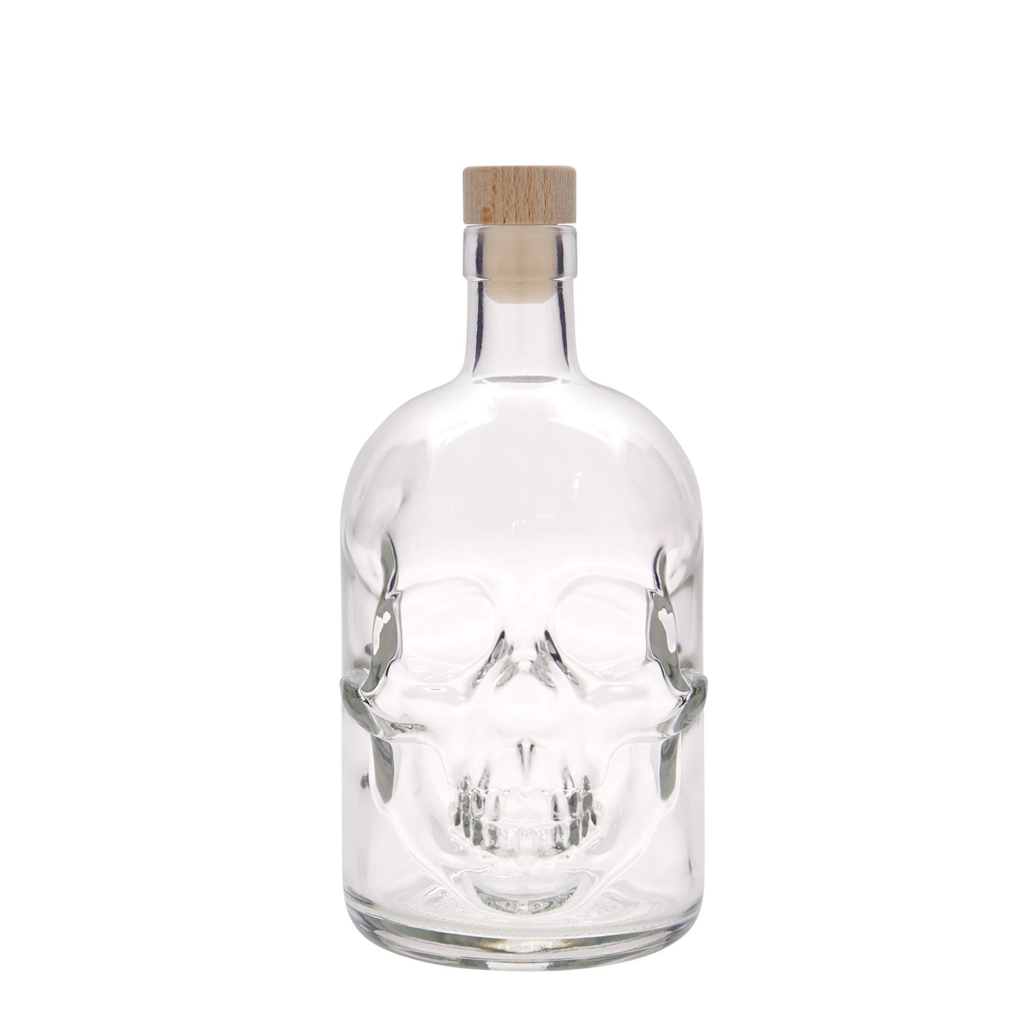 700 ml lasipullo ”Kuolonpää”, suuaukko: korkki