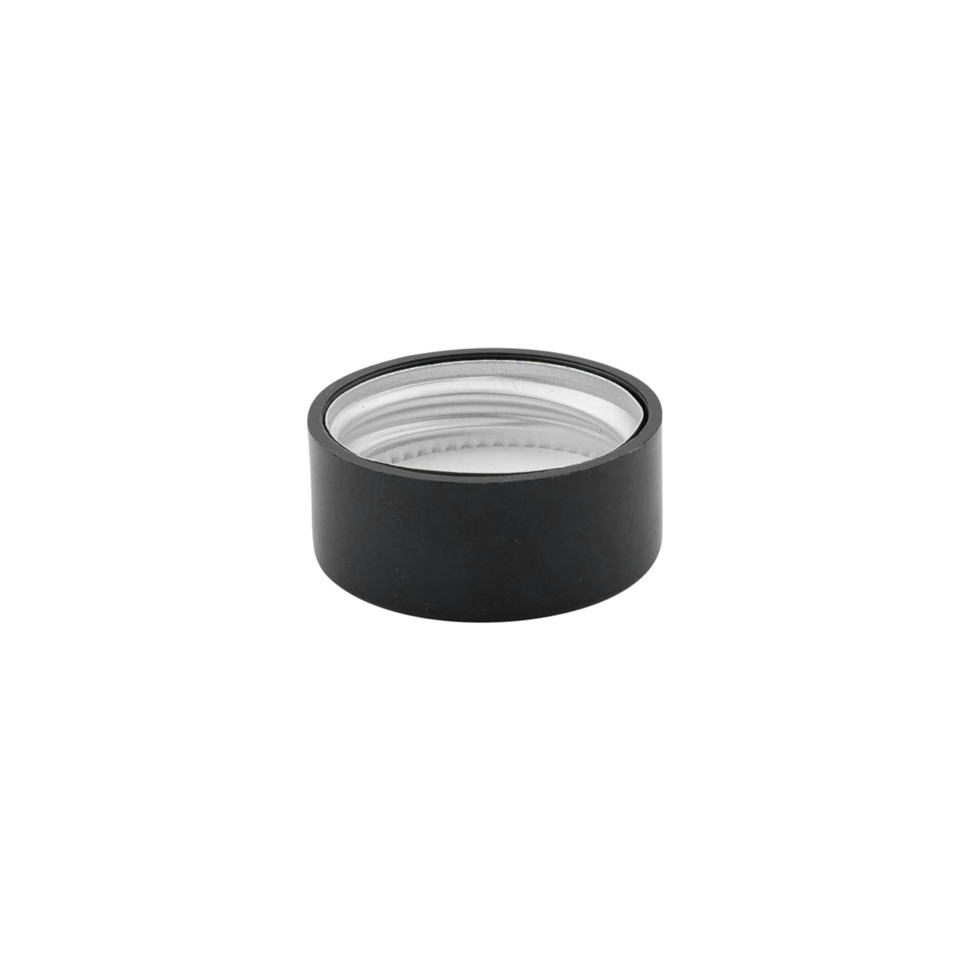 Kierrettävä suljin, ABS-muovi, musta, suulle: GPI 28/400 Kierrettävä suljin, ABS-muovi, musta, suulle: GPI 28/400