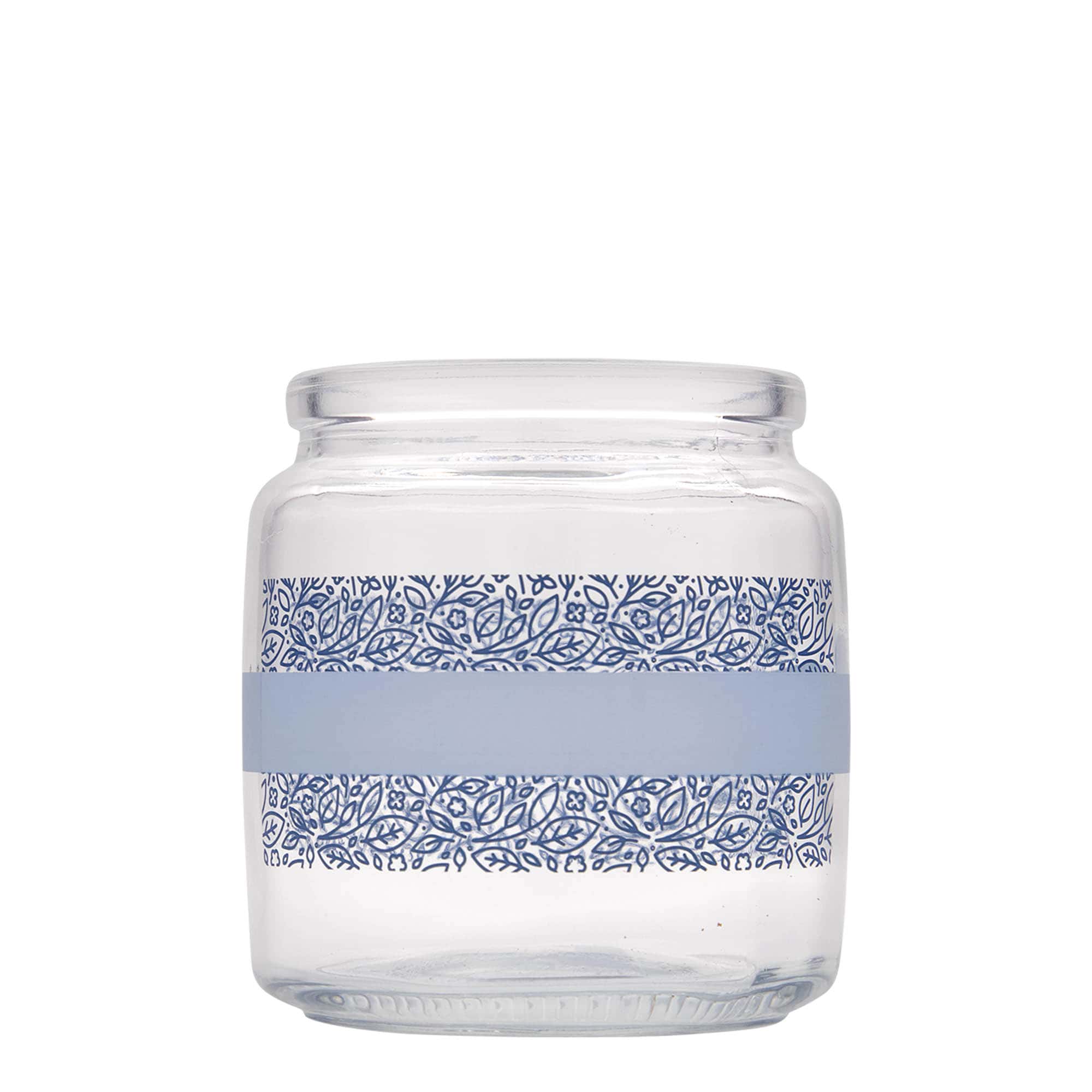 750 ml korkkilasi ”Giara”, kuvio: Naturalmente blu, suuaukko: korkki