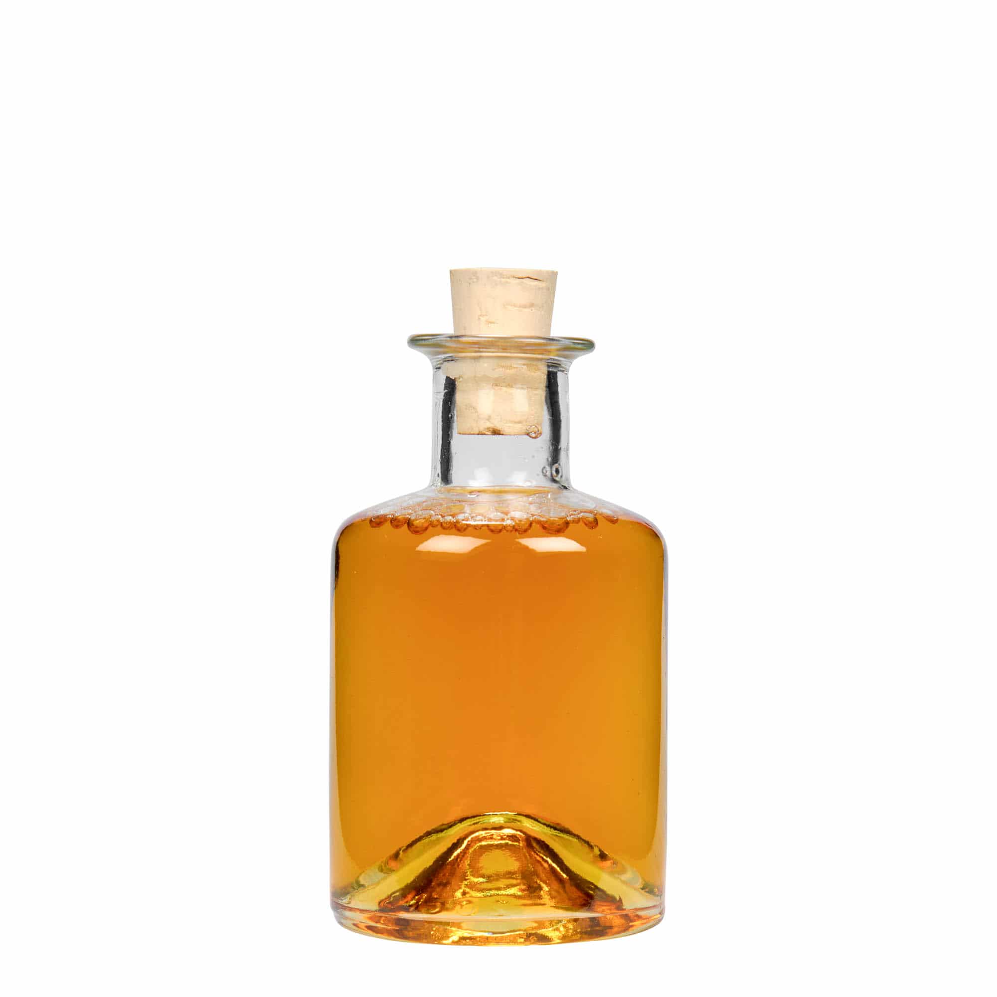 200 ml apteekkarin lasipullo, suu: korkki