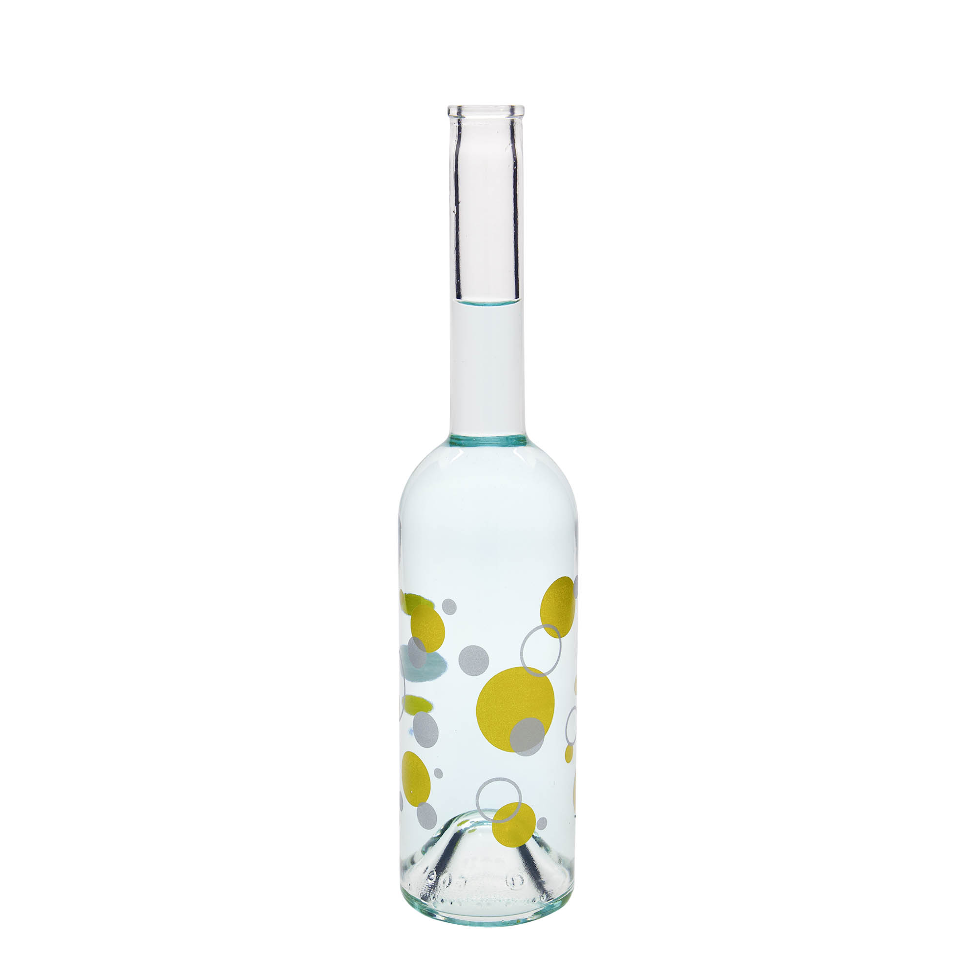 500 ml lasipullo 'Opera', kuvio: pisteet, suuaukko: korkki