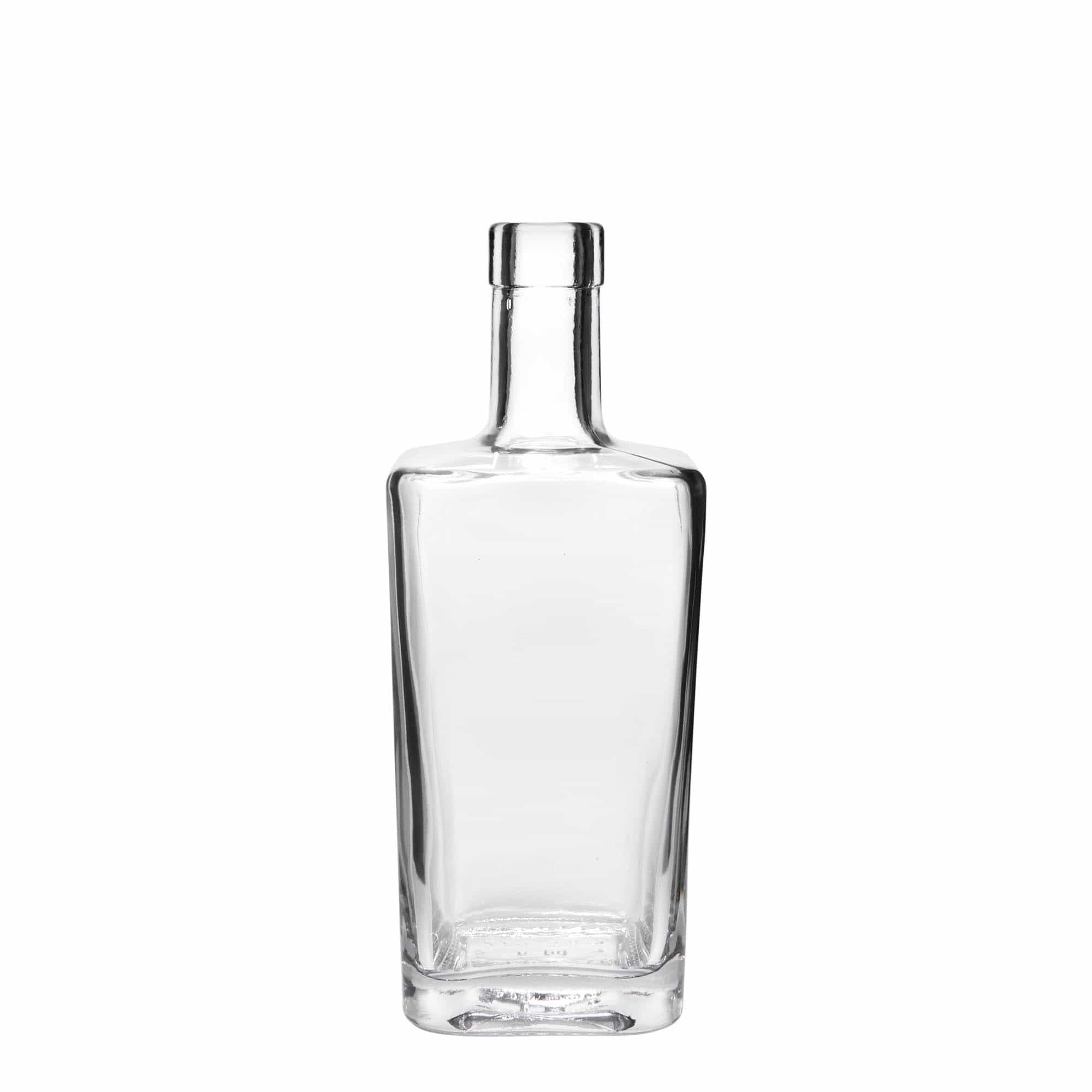 500 ml lasipullo 'Noel', neliömäinen, suuaukko: korkki
