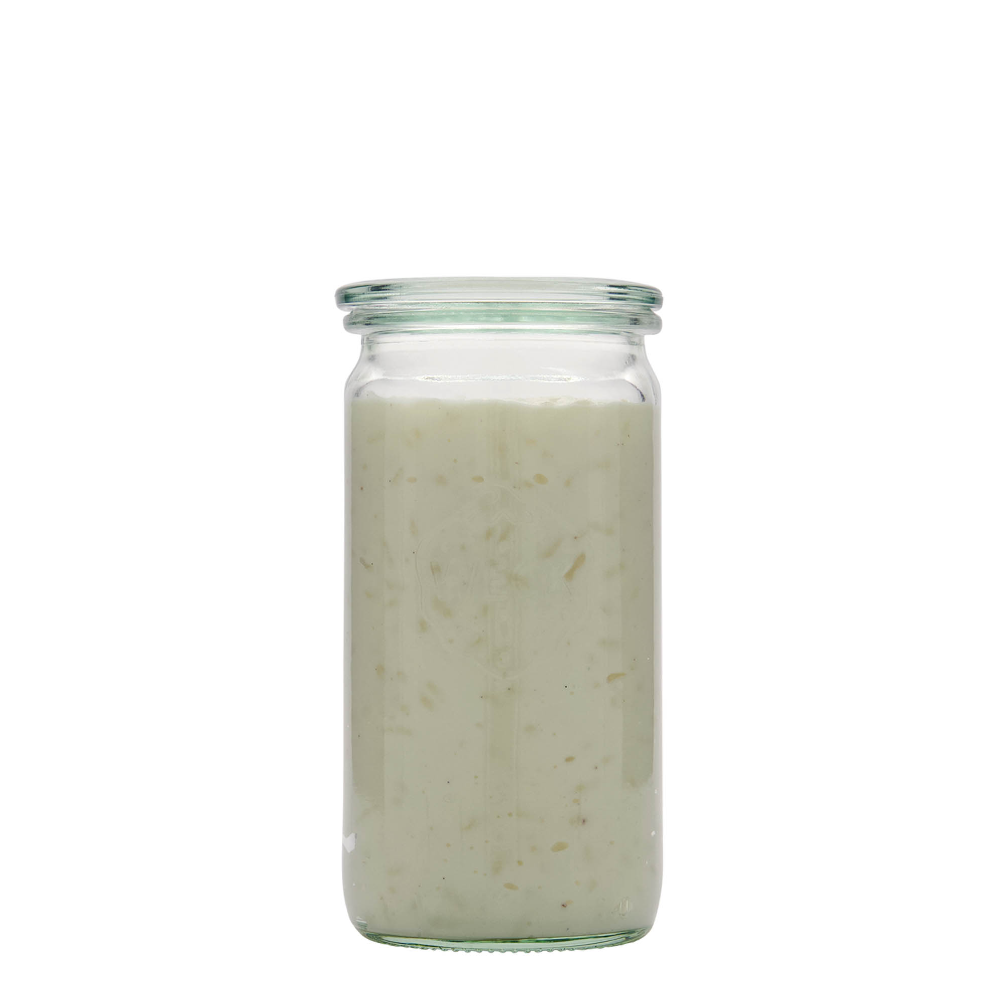 340 ml WECK-sylinterilasi, suuaukko: pyöreä reuna