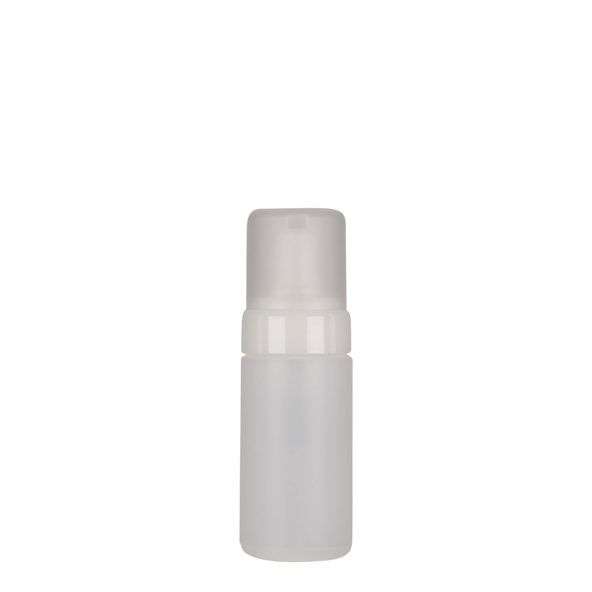 100 ml annostelupullo 'Foamer', PE-muovia, luonnonvärinen, suuaukko: ruuvikorkki