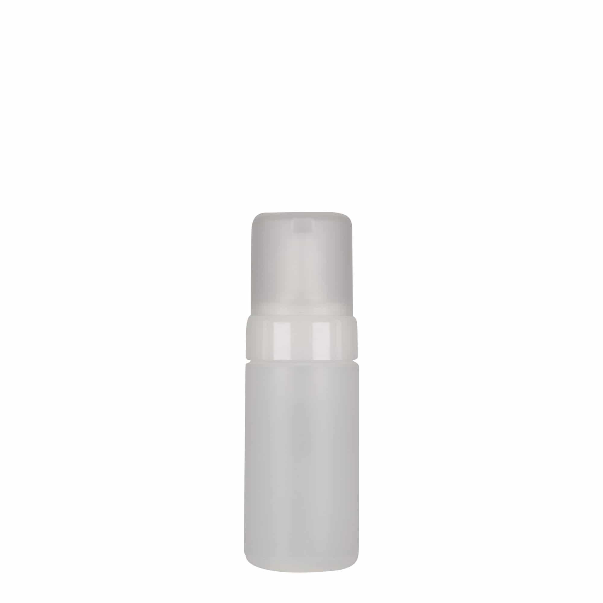 100 ml annostelupullo 'Foamer', PE-muovia, luonnonvärinen, suuaukko: ruuvikorkki