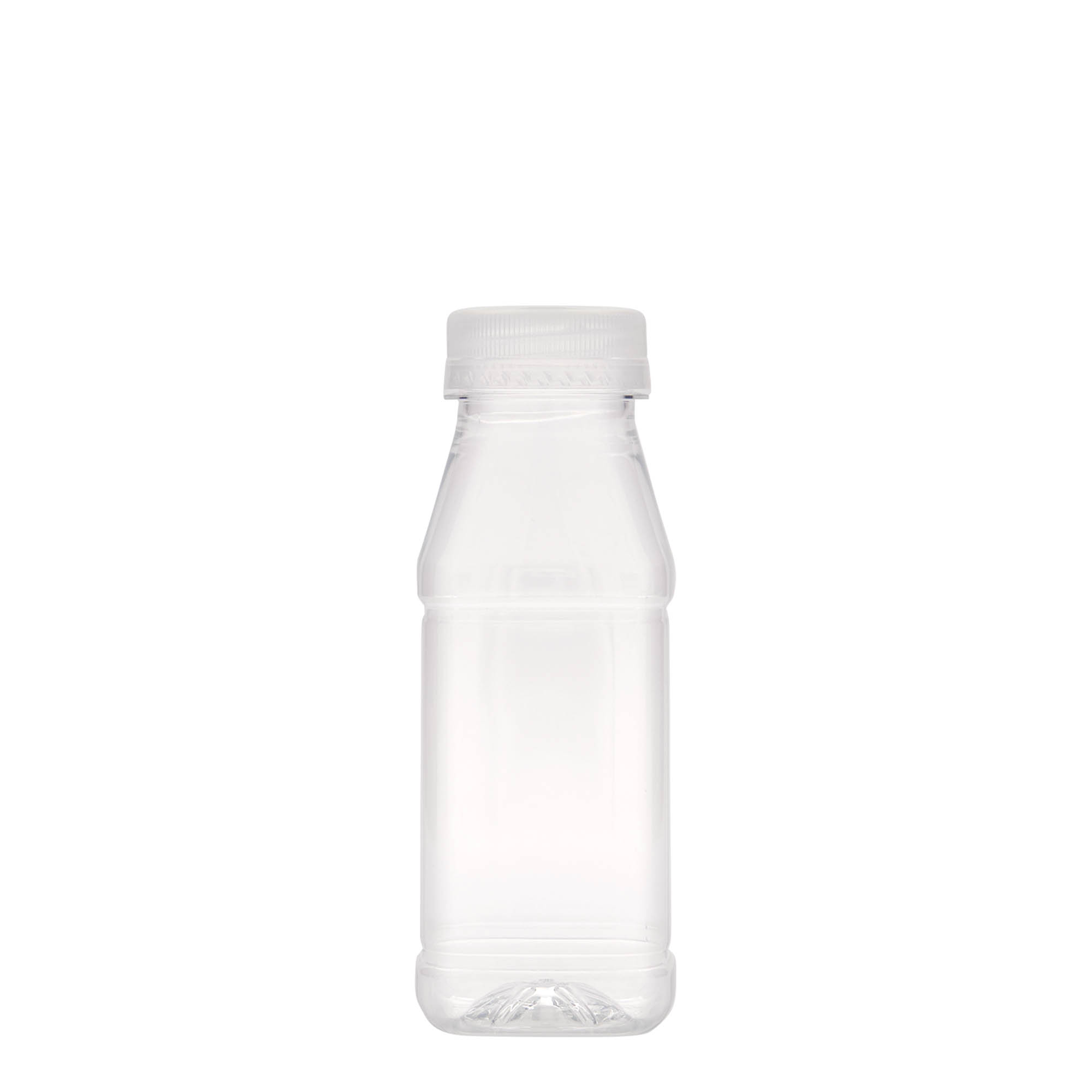 250 ml PET-pullo 'Milk and Juice Carré', neliömäinen, muovia, suuaukko: 38 mm 250 ml PET-pullo 'Milk and Juice Carré', neliömäinen, muovia, suuaukko: 38 mm
