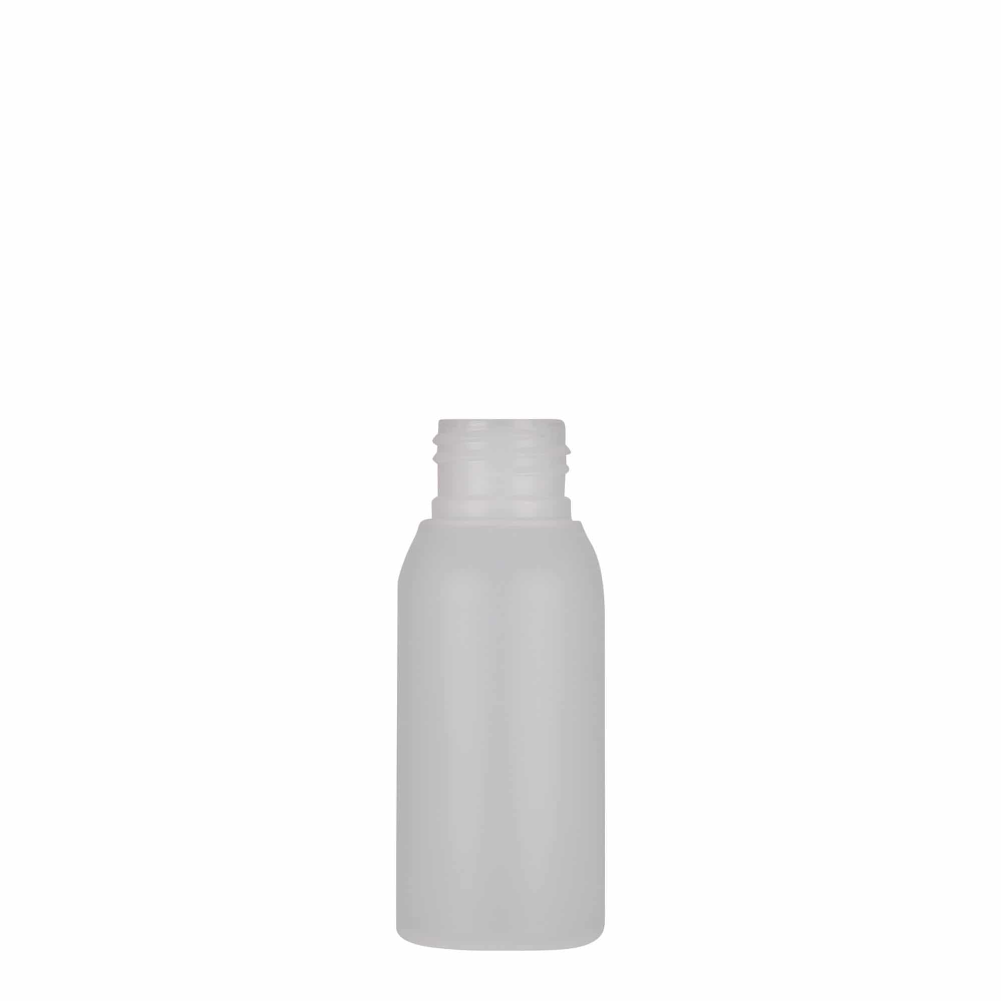 50 ml muovipullo 'Tuffy', HDPE, luonnonväri, suuaukko: 24/410