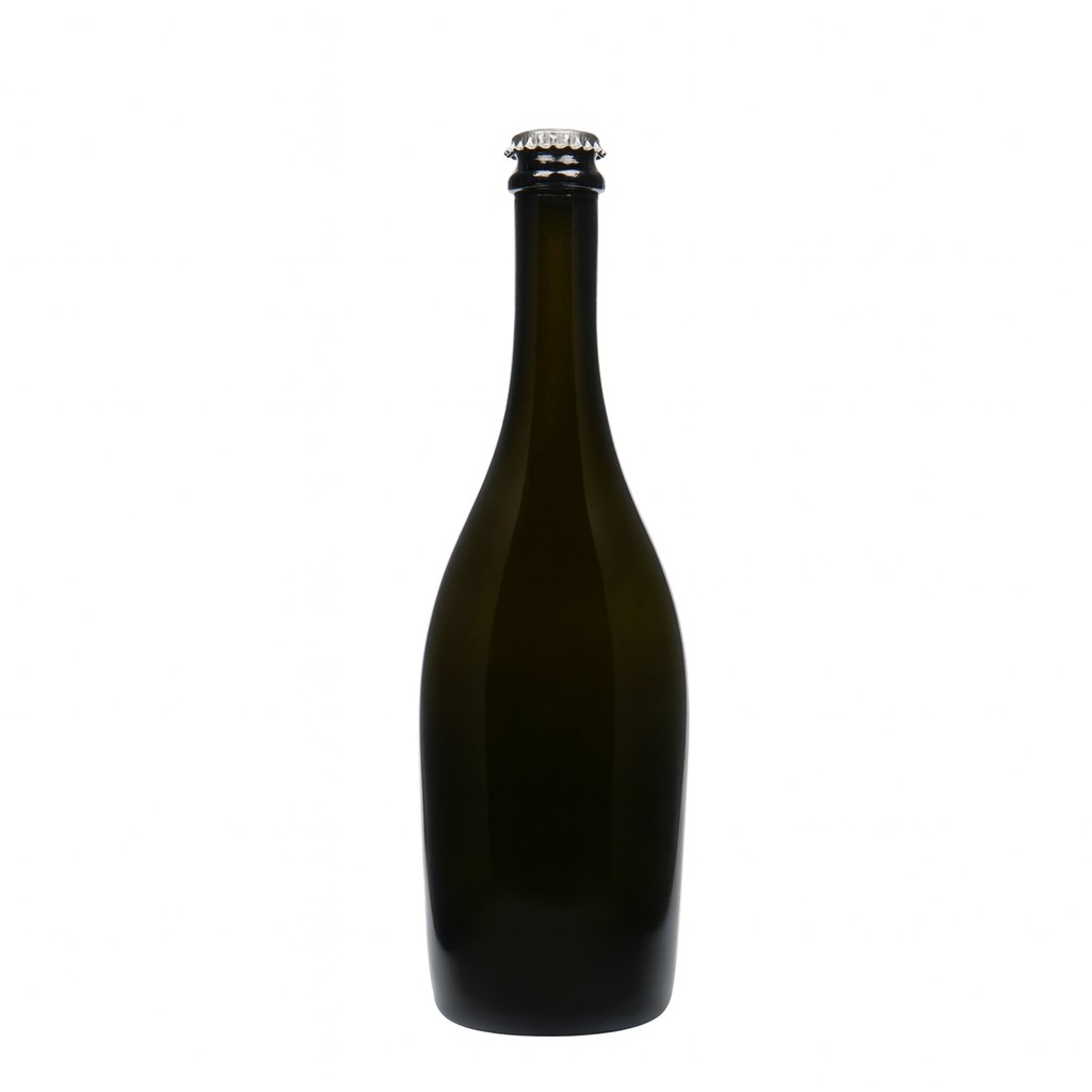 750 ml kuohuviinipullo 'Carmen', lasia, antiikkivihreä, suukappale: kruunukorkki 750 ml kuohuviinipullo 'Carmen', lasia, antiikkivihreä, suukappale: kruunukorkki