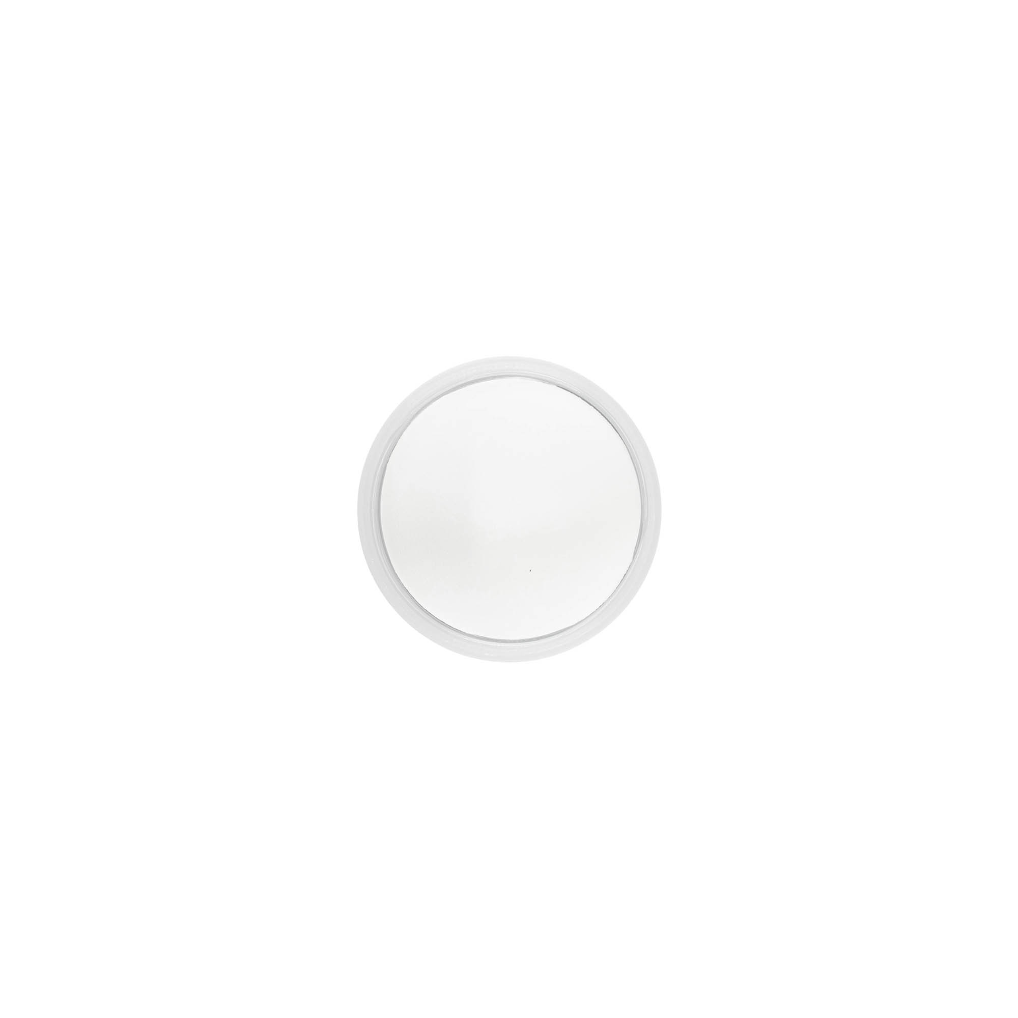 Ruuvikorkki 'Clear/Platin Edition', PP-muovi, valkoinen, suulle: 40/2P