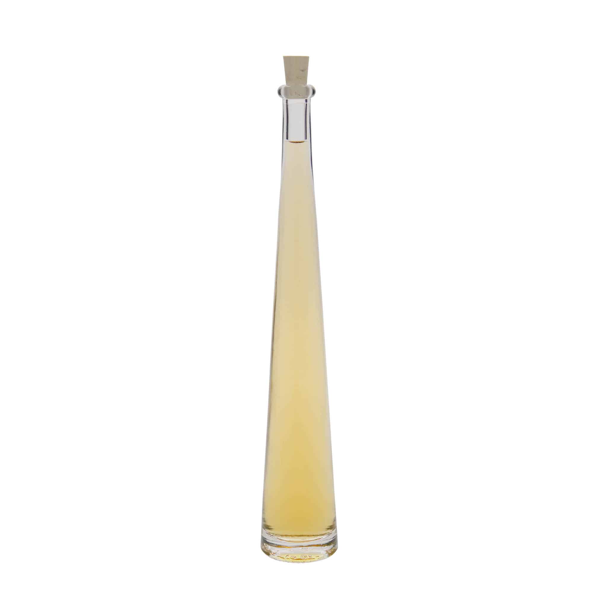 100 ml lasipullo 'Dama Rondo', suu: korkki