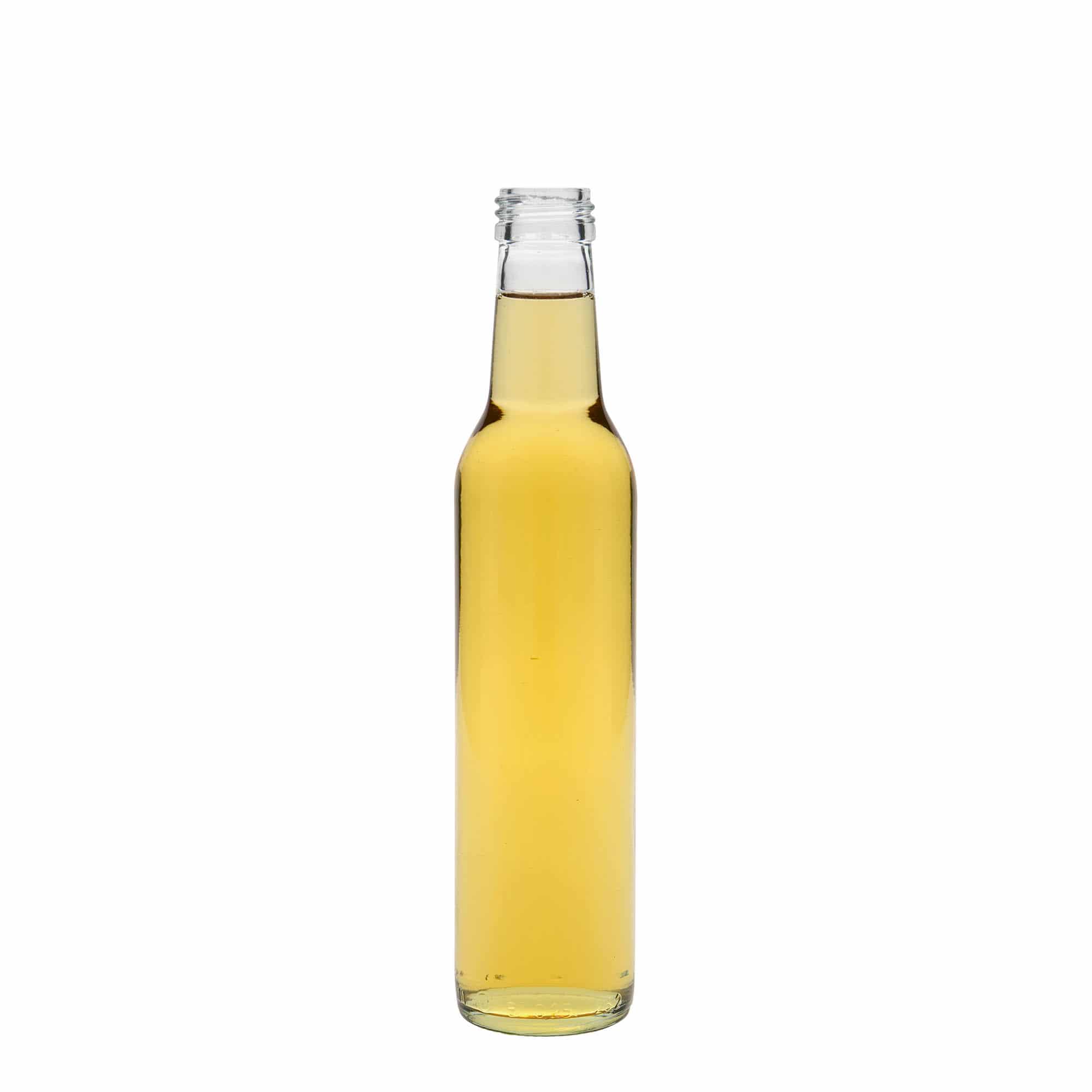 250 ml lasipullo 'Cilindrica', suuaukko: PP 28