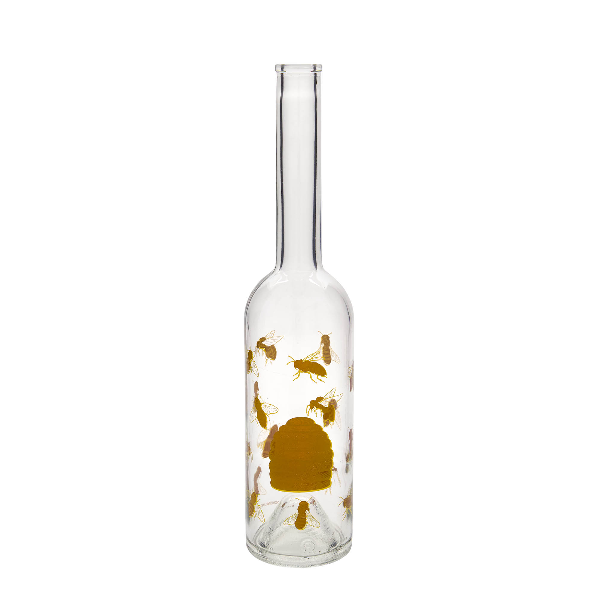 500 ml lasipullo 'Opera', kuvio: mehiläiset, suuaukko: korkki 500 ml lasipullo 'Opera', kuvio: mehiläiset, suuaukko: korkki