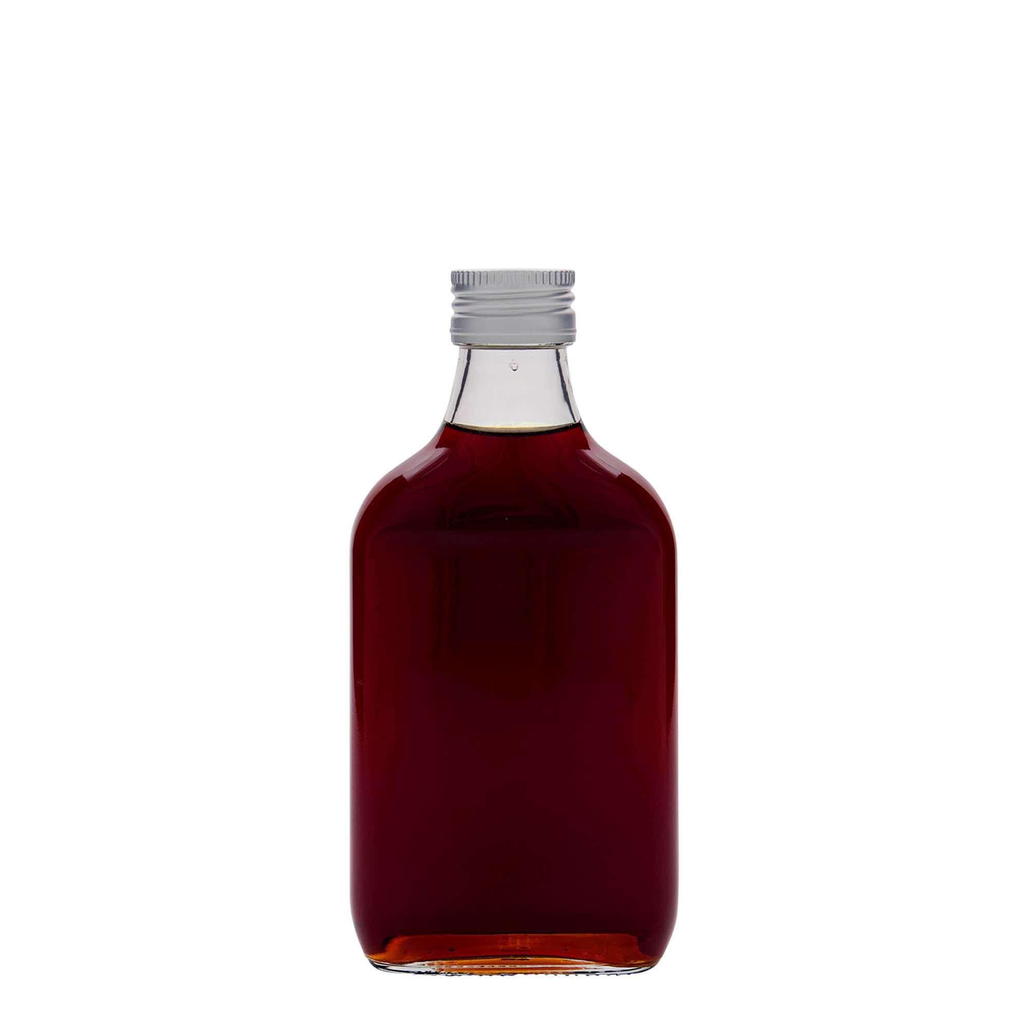 200 ml taskupullo, suorakaide, lasi, suuaukko: PP 28