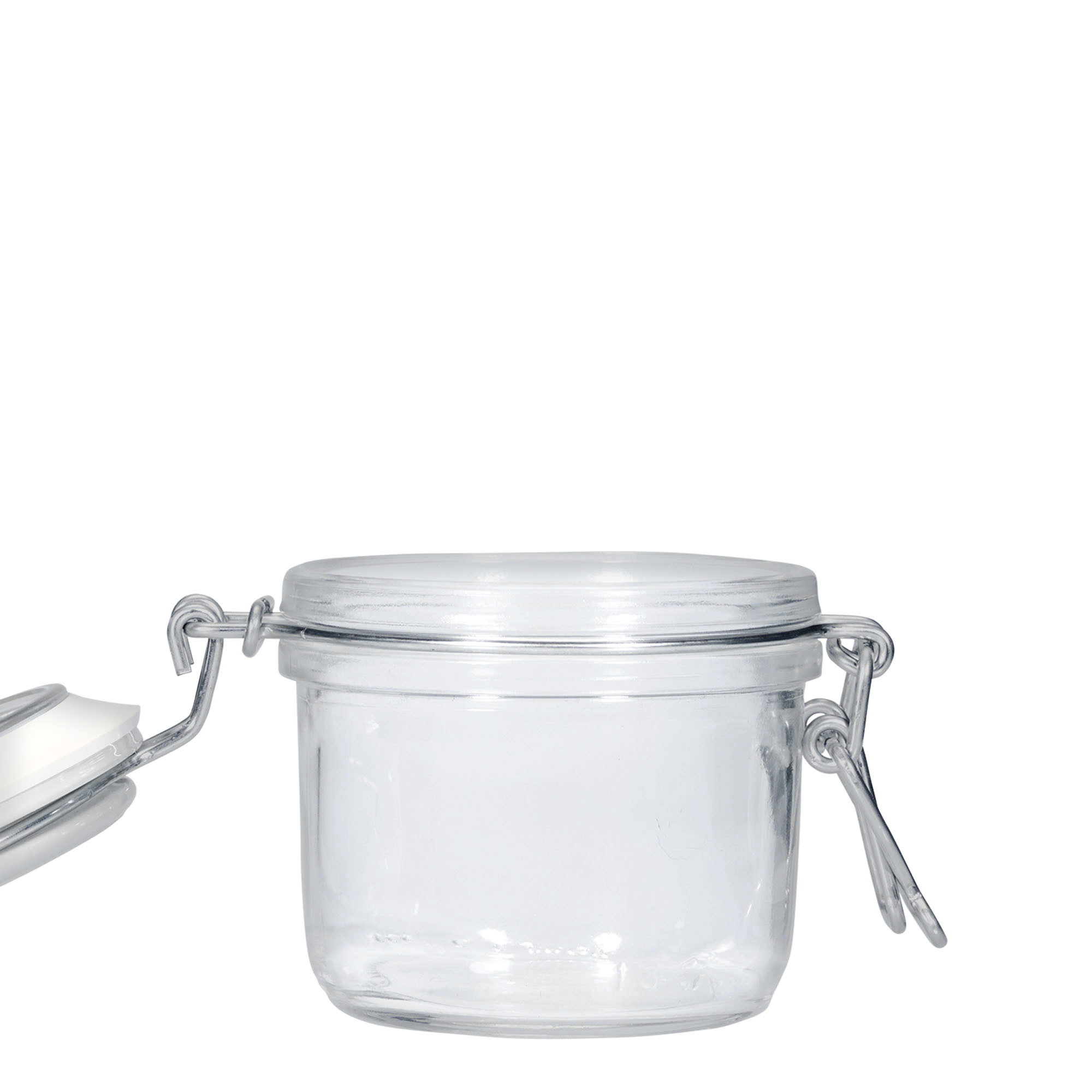 200 ml langallinen lasipurkki 'Fido', sininen, suuaukko: langallinen suljin
