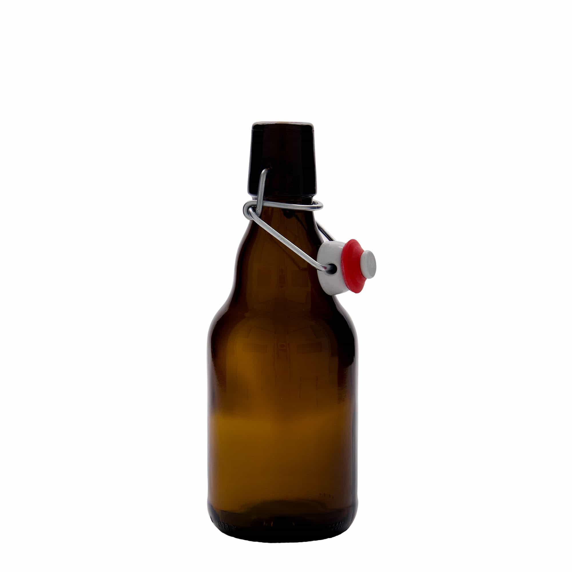 330 ml olutpullo ”Steinie”, lasia, ruskea, suuaukko: kierrettävä suljin
