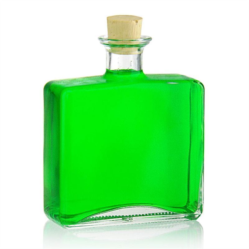 500 ml lasipullo 'Julia', suorakulmainen, suuaukko: korkki 500 ml lasipullo 'Julia', suorakulmainen, suuaukko: korkki