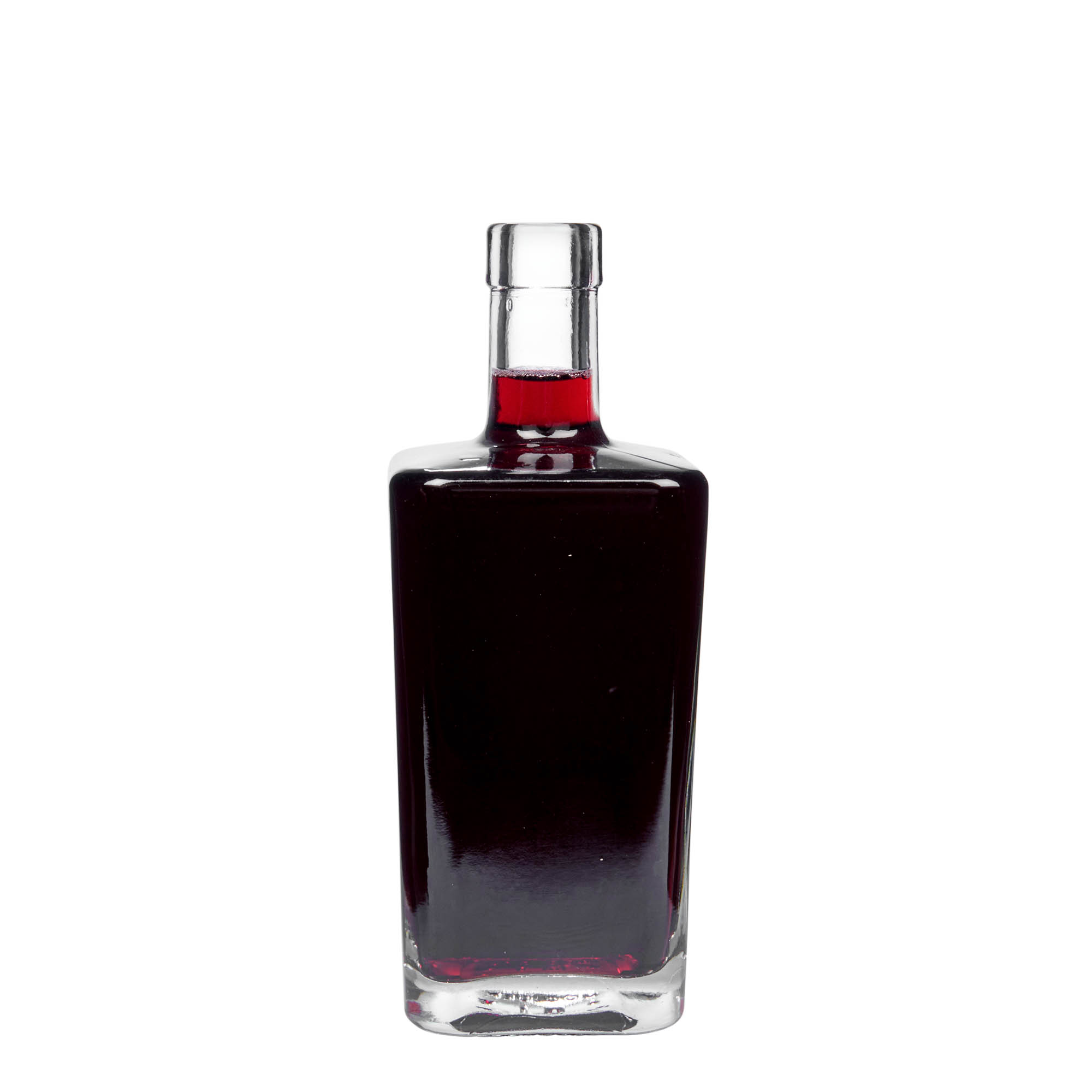 500 ml lasipullo 'Noel', neliömäinen, suuaukko: korkki