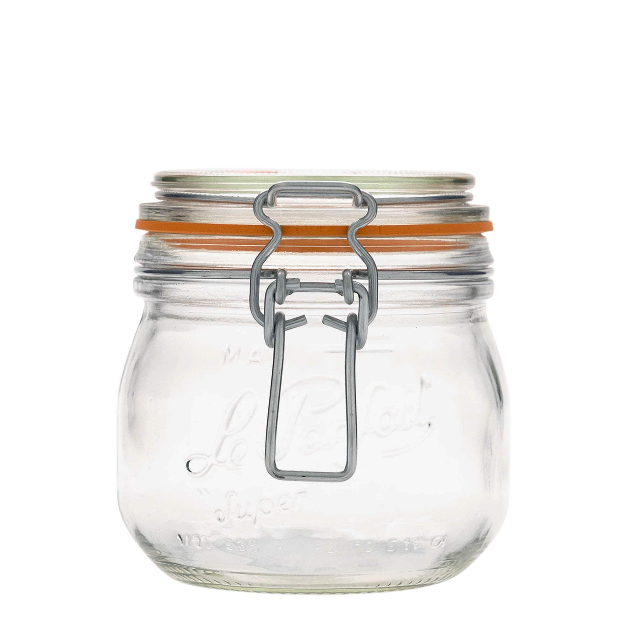 500 ml patenttikorkillinen lasipurkki 'Le Parfait Super Bocal', suu: patenttikorkki 500 ml patenttikorkillinen lasipurkki 'Le Parfait Super Bocal', suu: patenttikorkki