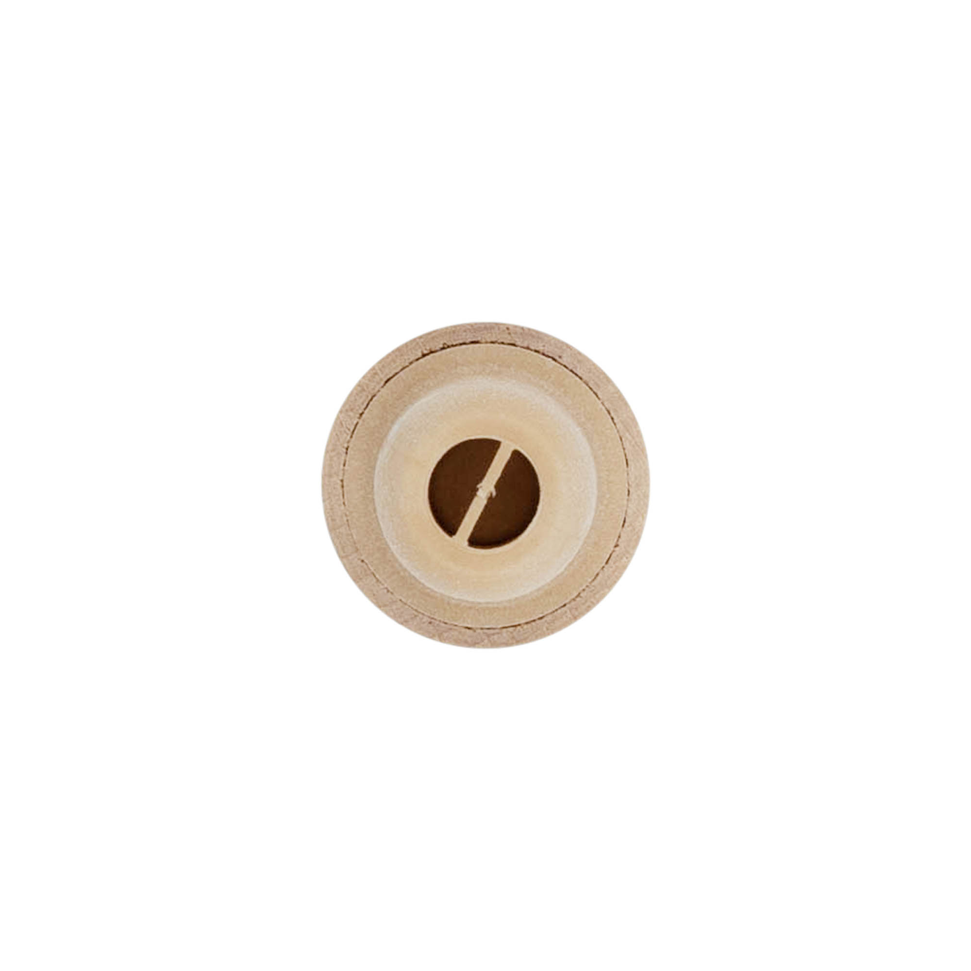 Kahvakorkki annosteluaukolla 19 mm, puu/muovi, beige, suuaukolle: korkki