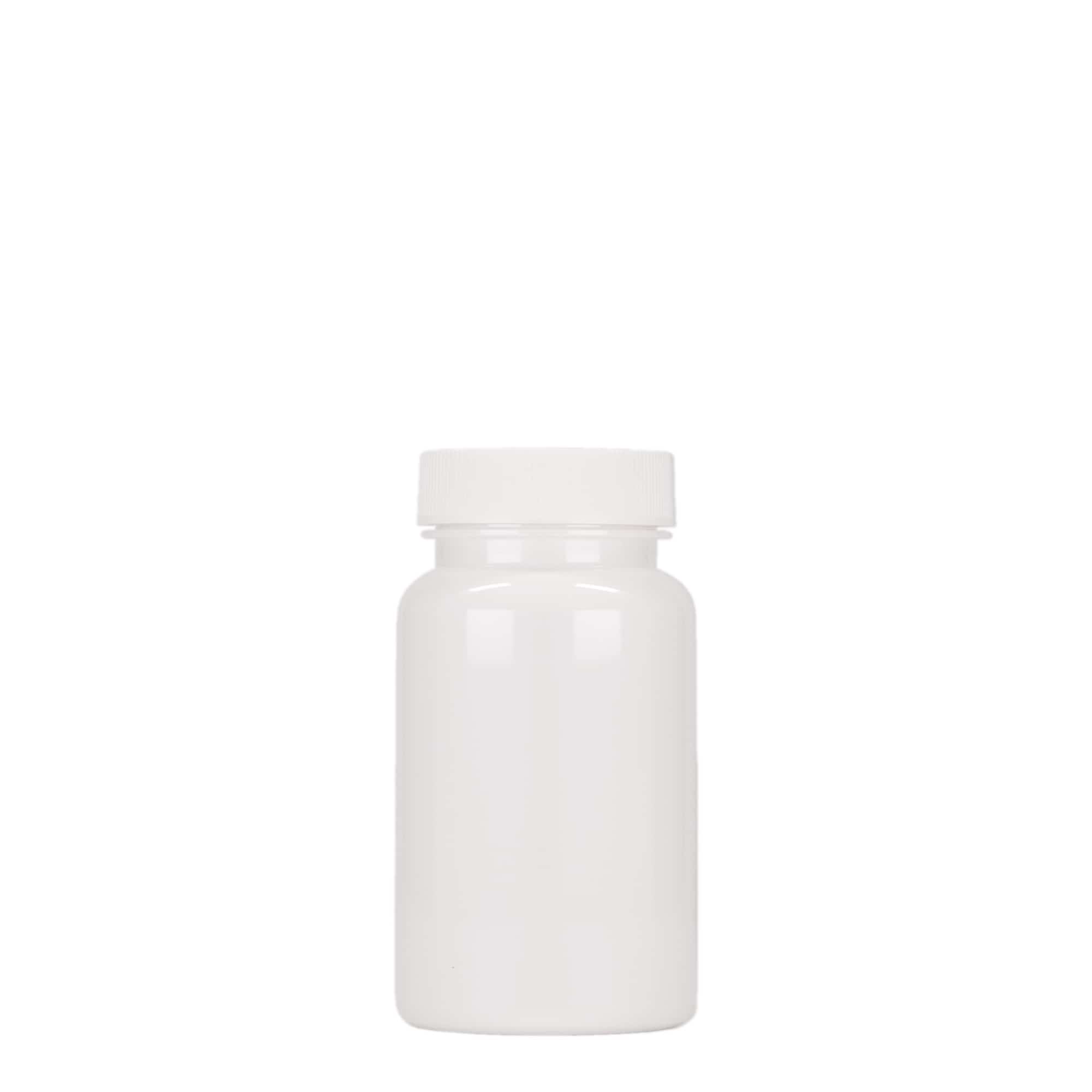 100 ml PET-pakkaus, muovia, valkoinen, suuaukko: 38/400