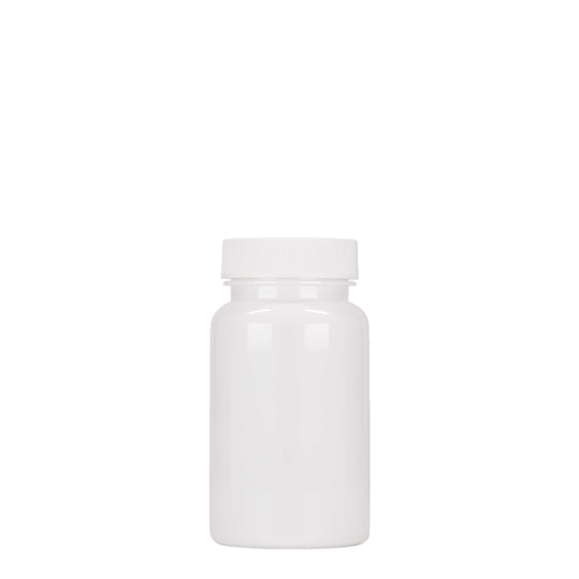 100 ml PET-pakkaus, muovia, valkoinen, suuaukko: 38/400 100 ml PET-pakkaus, muovia, valkoinen, suuaukko: 38/400