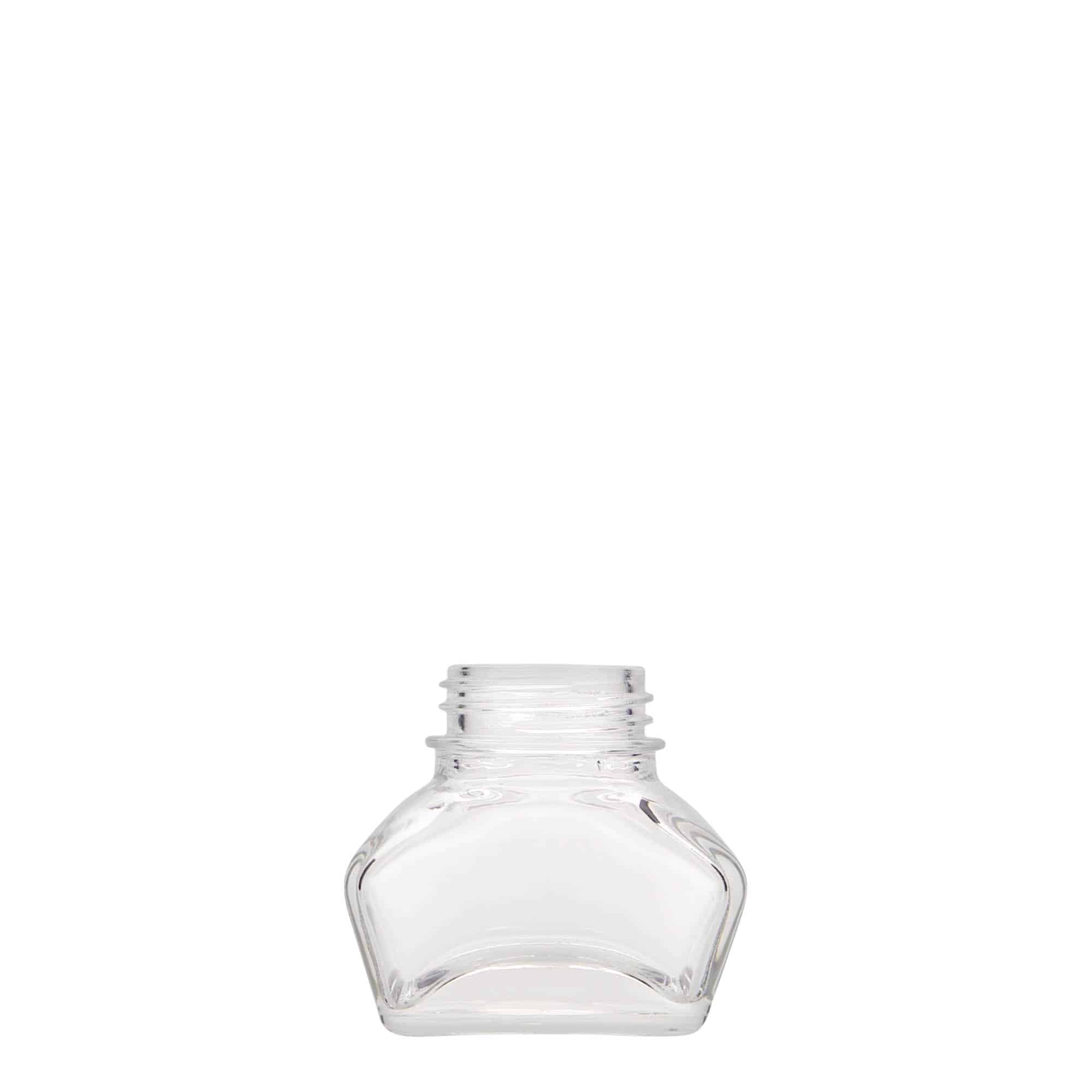 30 ml mustepullo, nelikulm., suu: Kierrekorkki 30 ml mustepullo, nelikulm., suu: Kierrekorkki