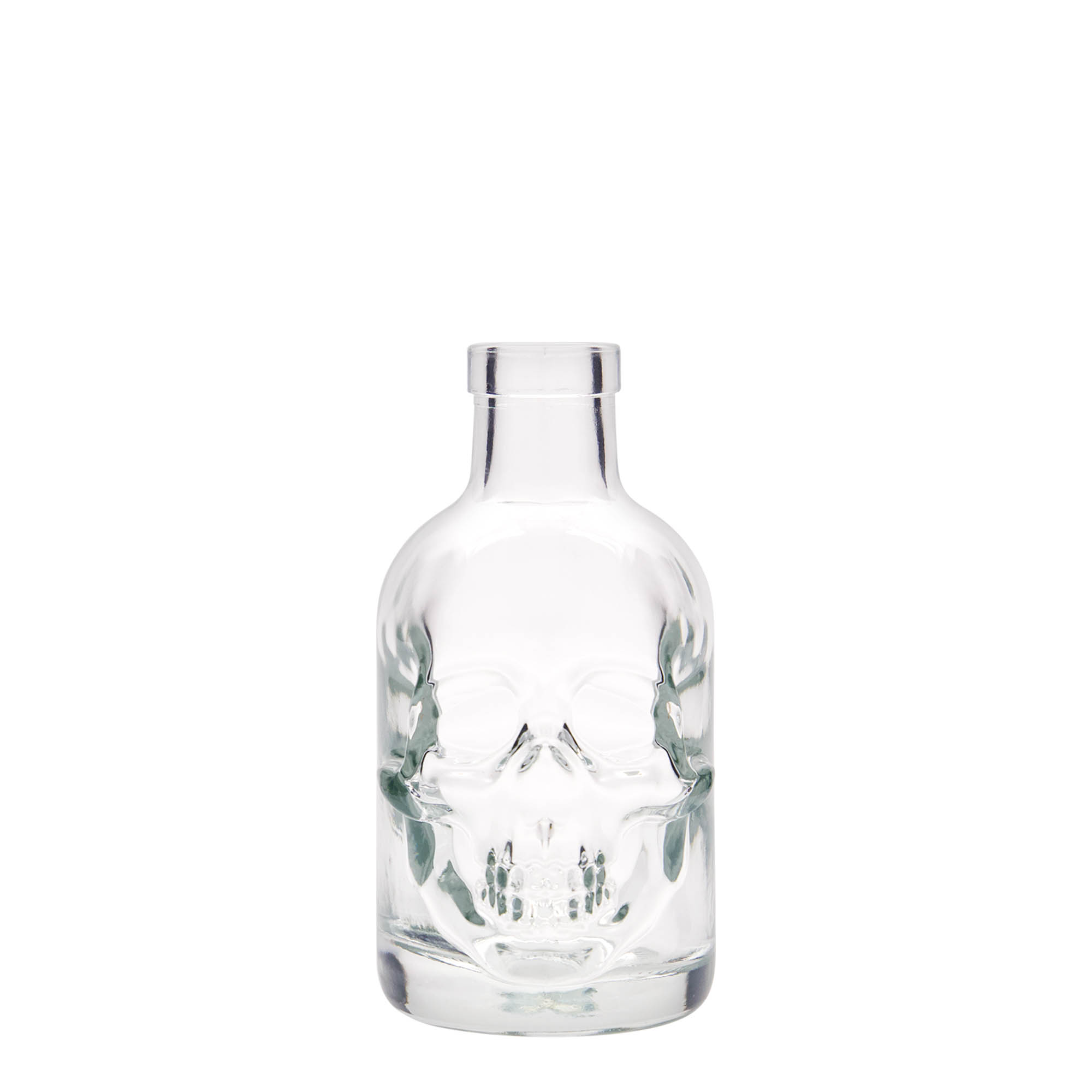 200 ml lasipullo 'Kuolonpää', suuaukko: korkki