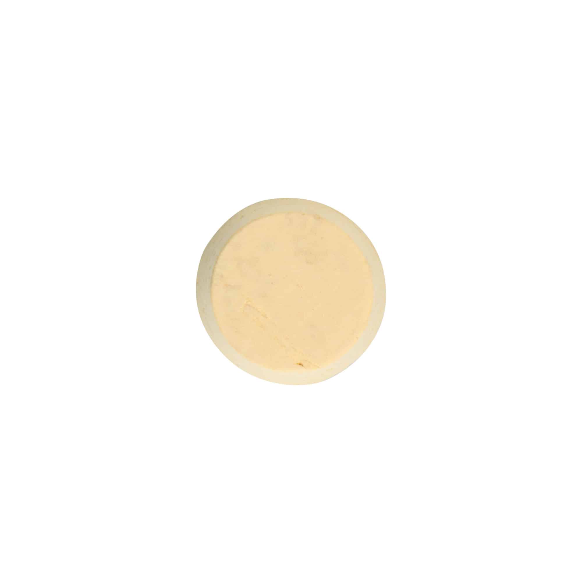 Kärkikorkki 24-28 x 27, puristuskorkki, beige, suulle: Korkki
