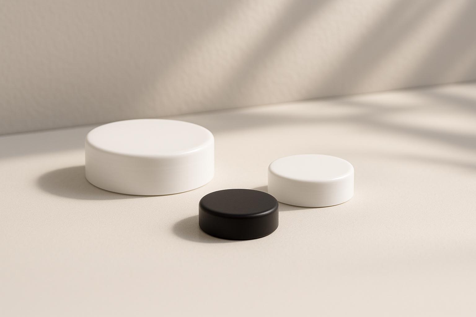 Ruuvikorkki 50 ml 'Antonella', PP-muovi, musta