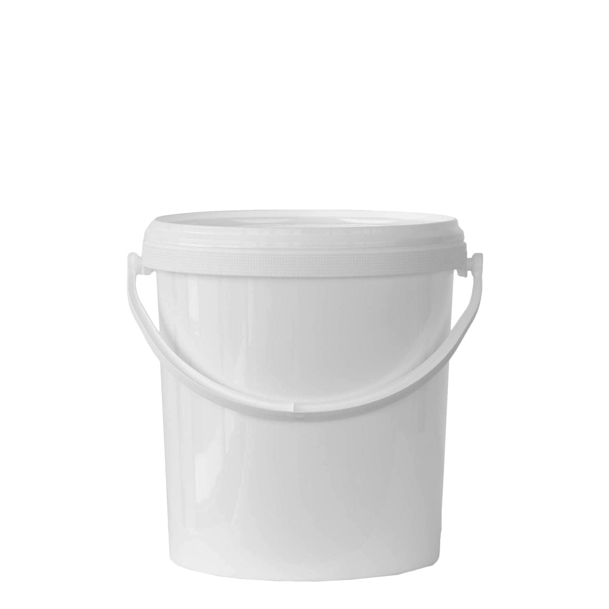 6 l ämpäri, PP-muovi, valk.