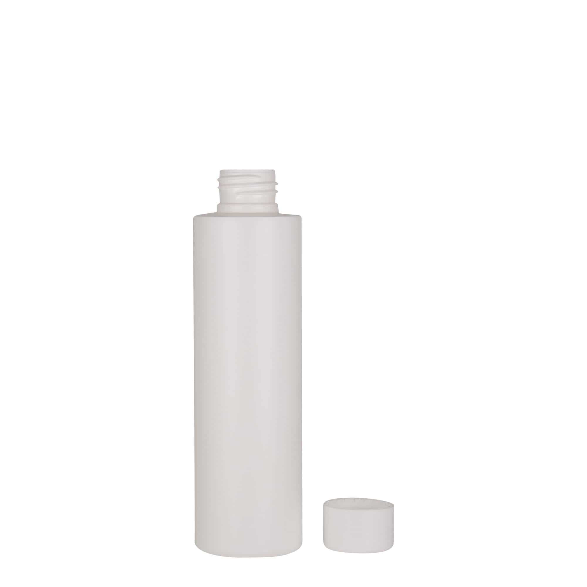 150 ml muovipullo 'Pipe', HDPE, valk., suu: 24/410