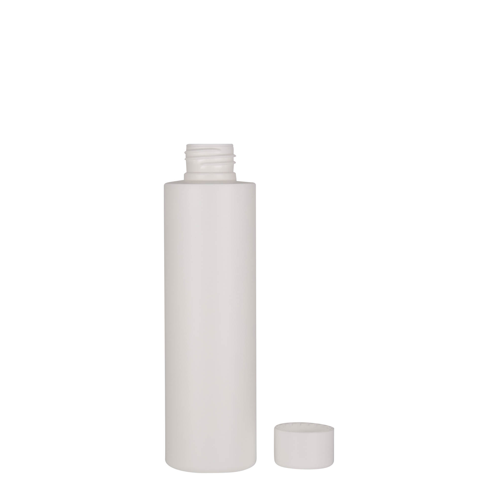 150 ml muovipullo 'Pipe', HDPE, valkoinen, suuaukko: 24/410