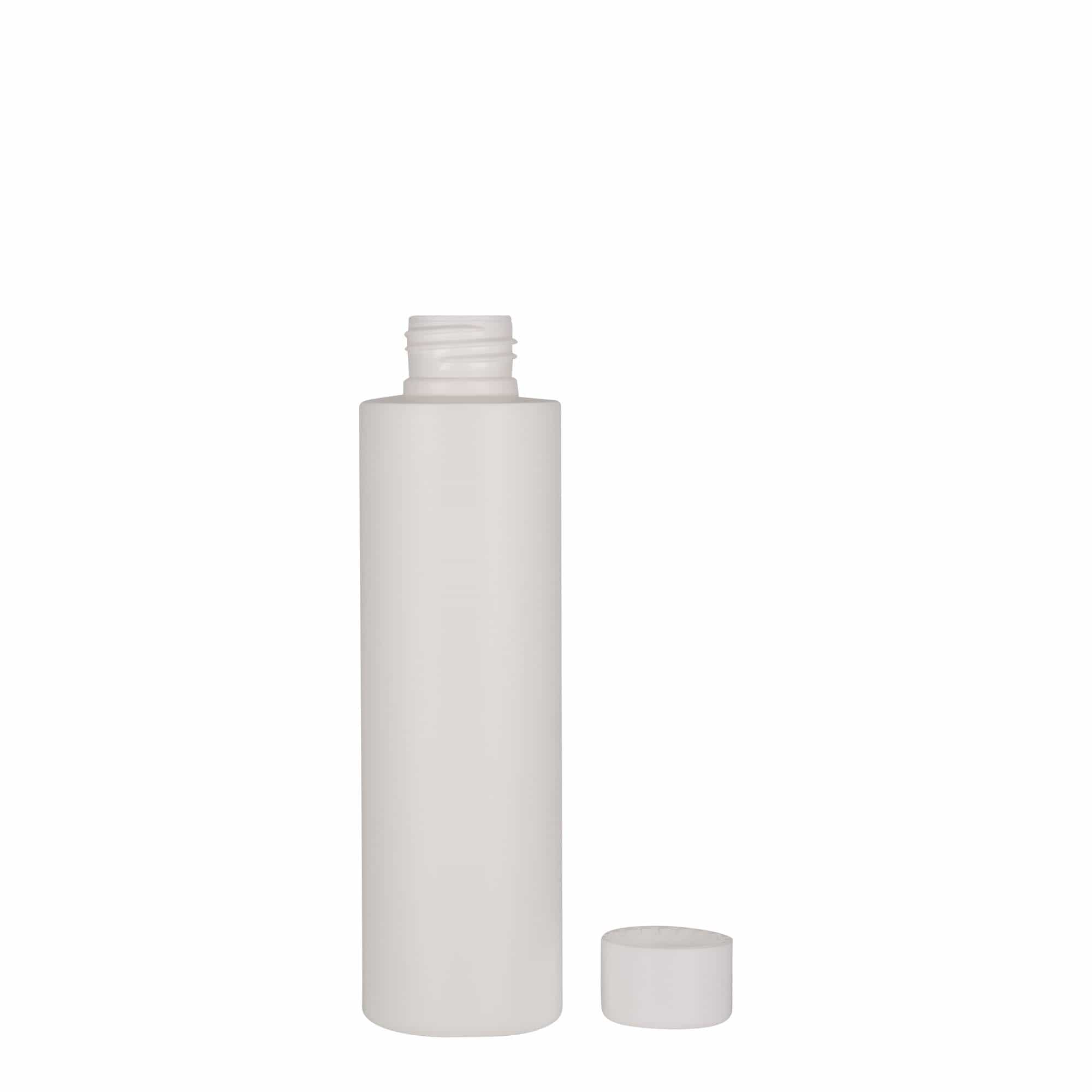 150 ml muovipullo 'Pipe', HDPE, valkoinen, suuaukko: 24/410