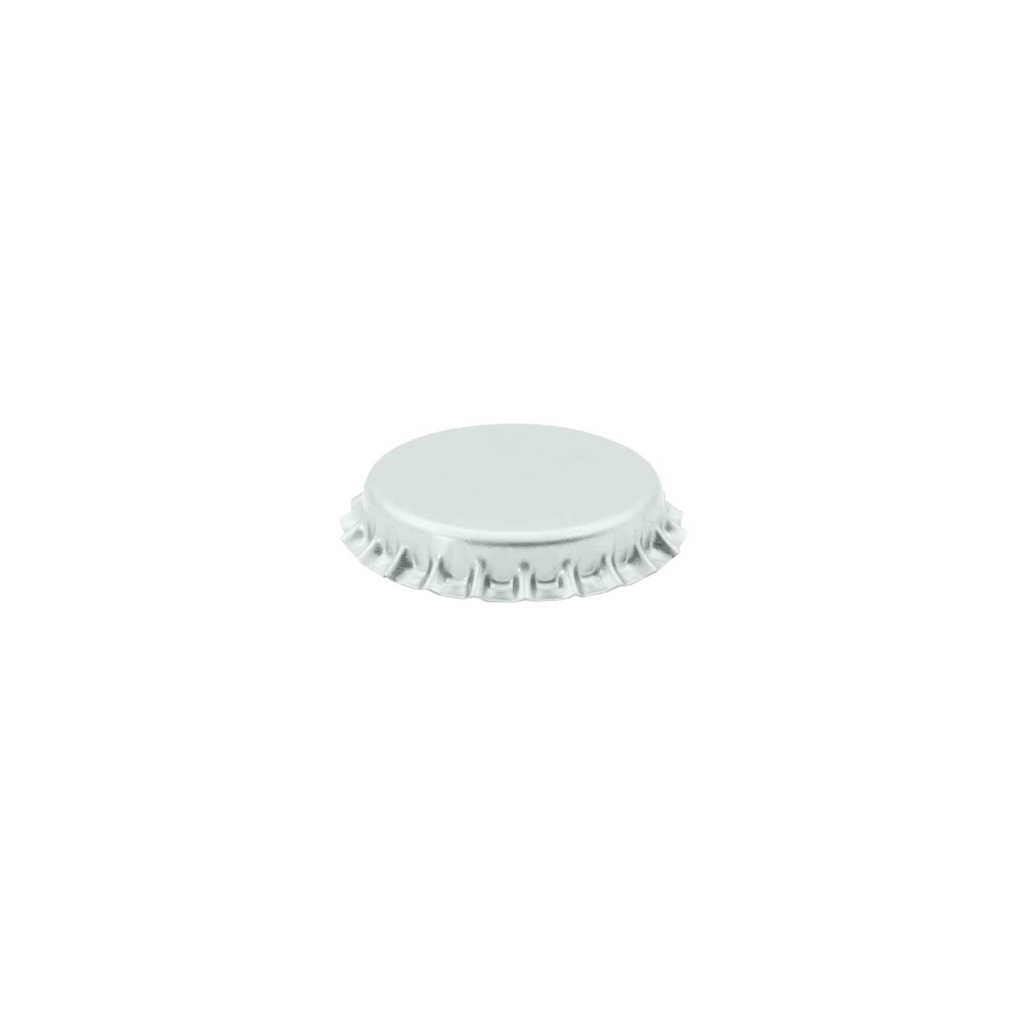Pullonkorkki 29 mm, metalli, hopea