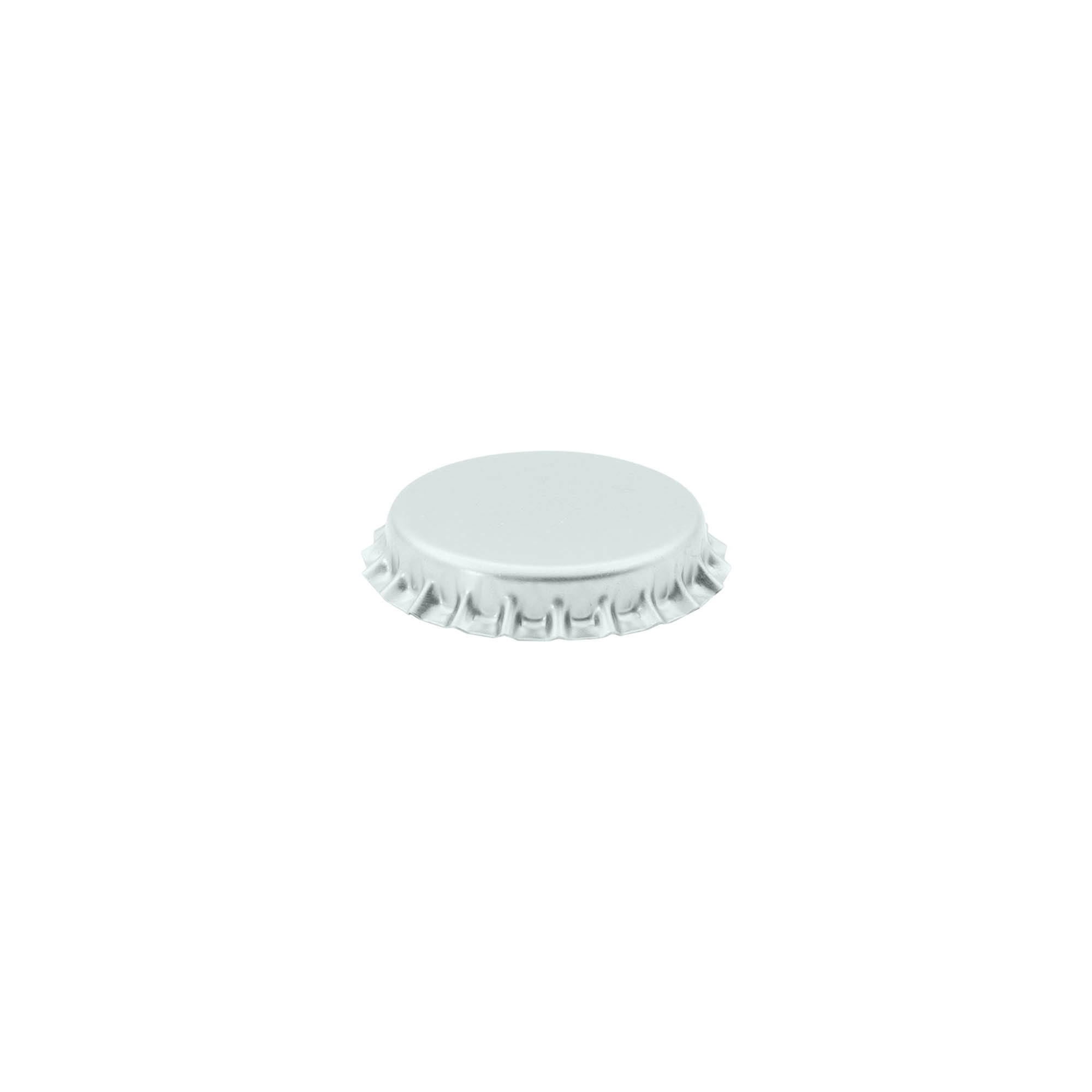 Pullonkorkki 29 mm, metalli, hopea