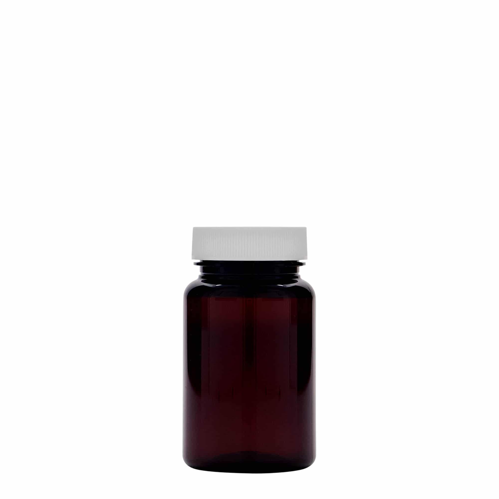 75 ml PET-Packer, muovi, ruskea, suu: GPI 38/400