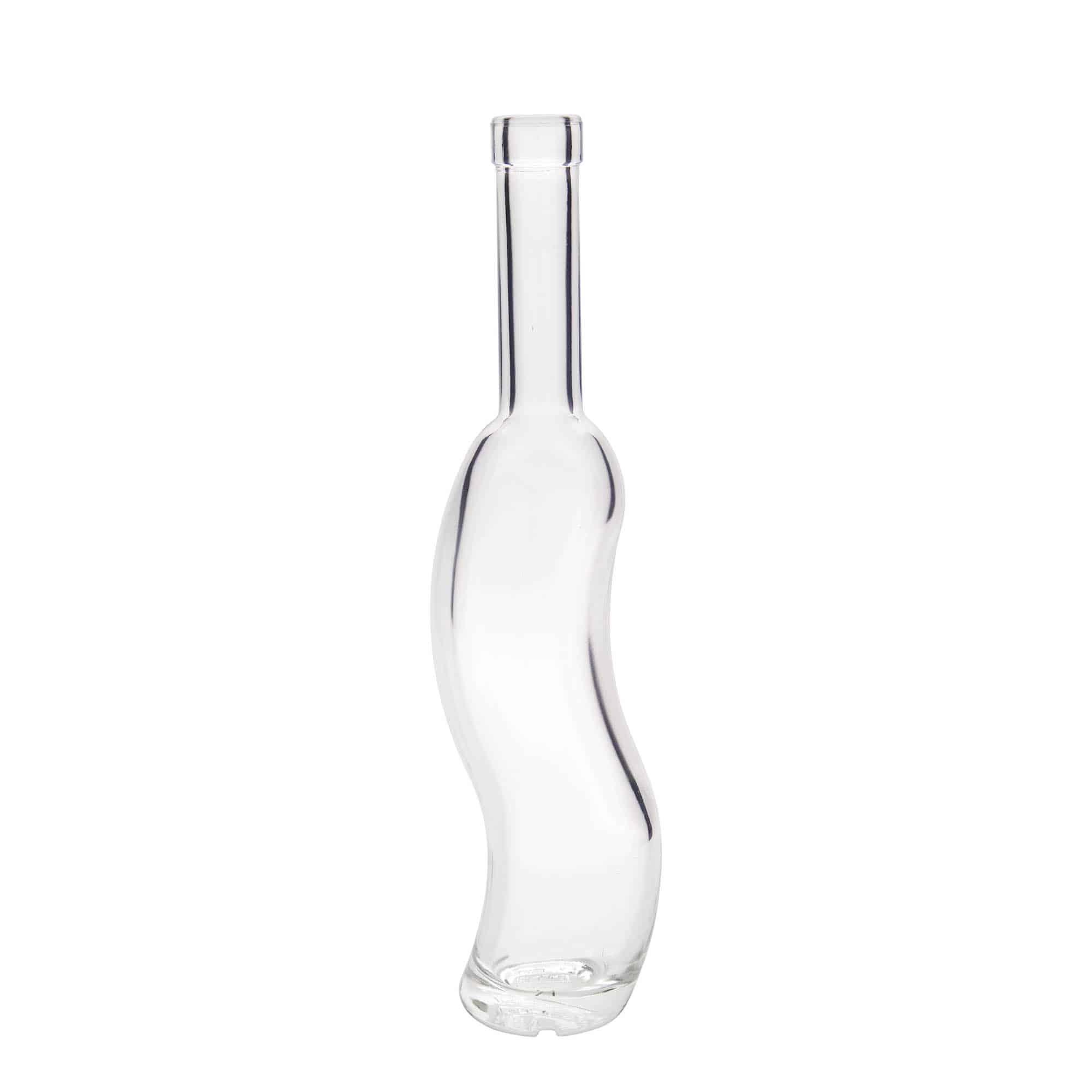 350 ml lasipullo 'La-Ola', puolipyöreä, suu: korkki