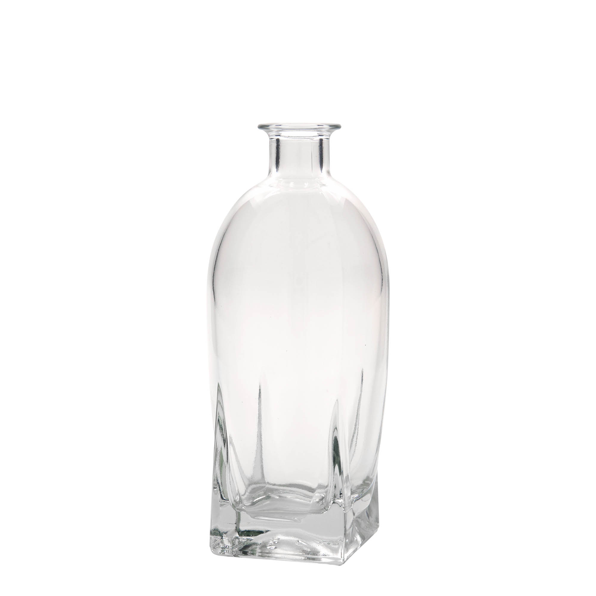 500 ml lasipullo 'Zino', nelikulmainen, suuaukko: korkki