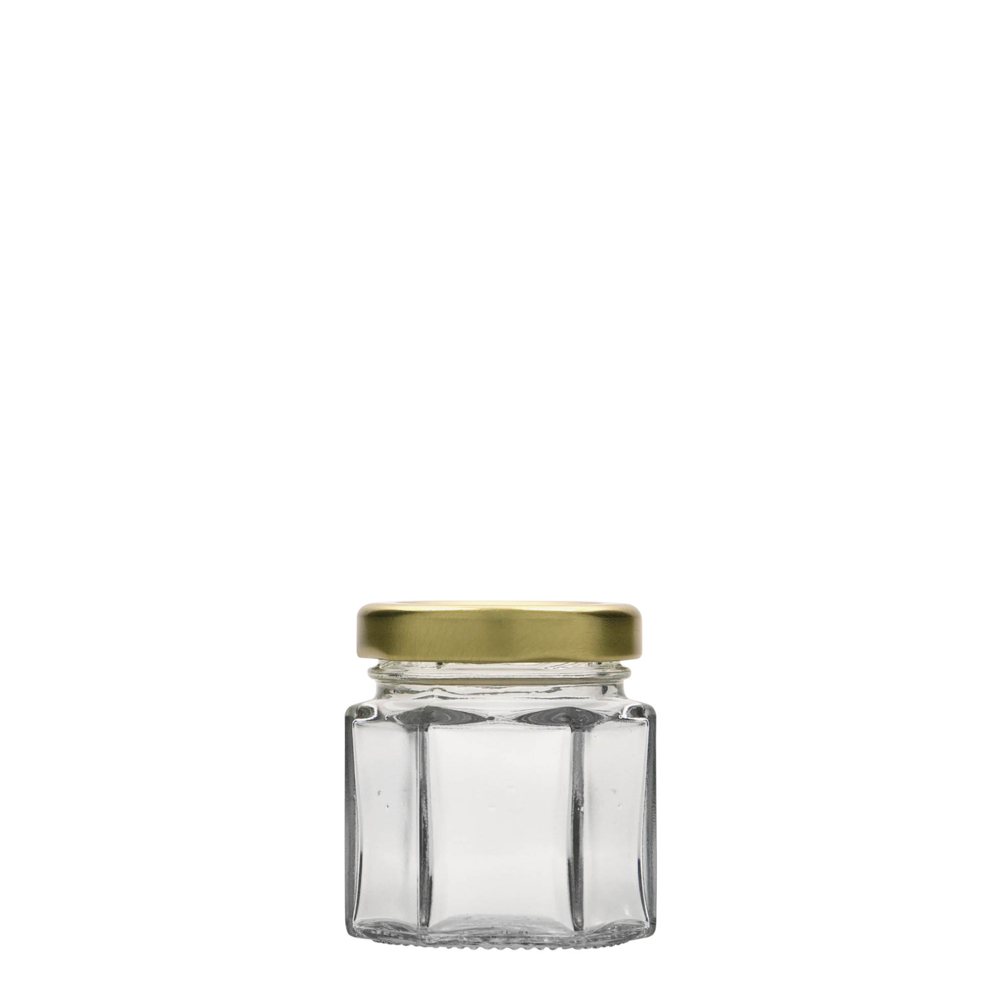 47 ml kuusikulmainen lasi, suuaukko: Twist-Off (TO 43)