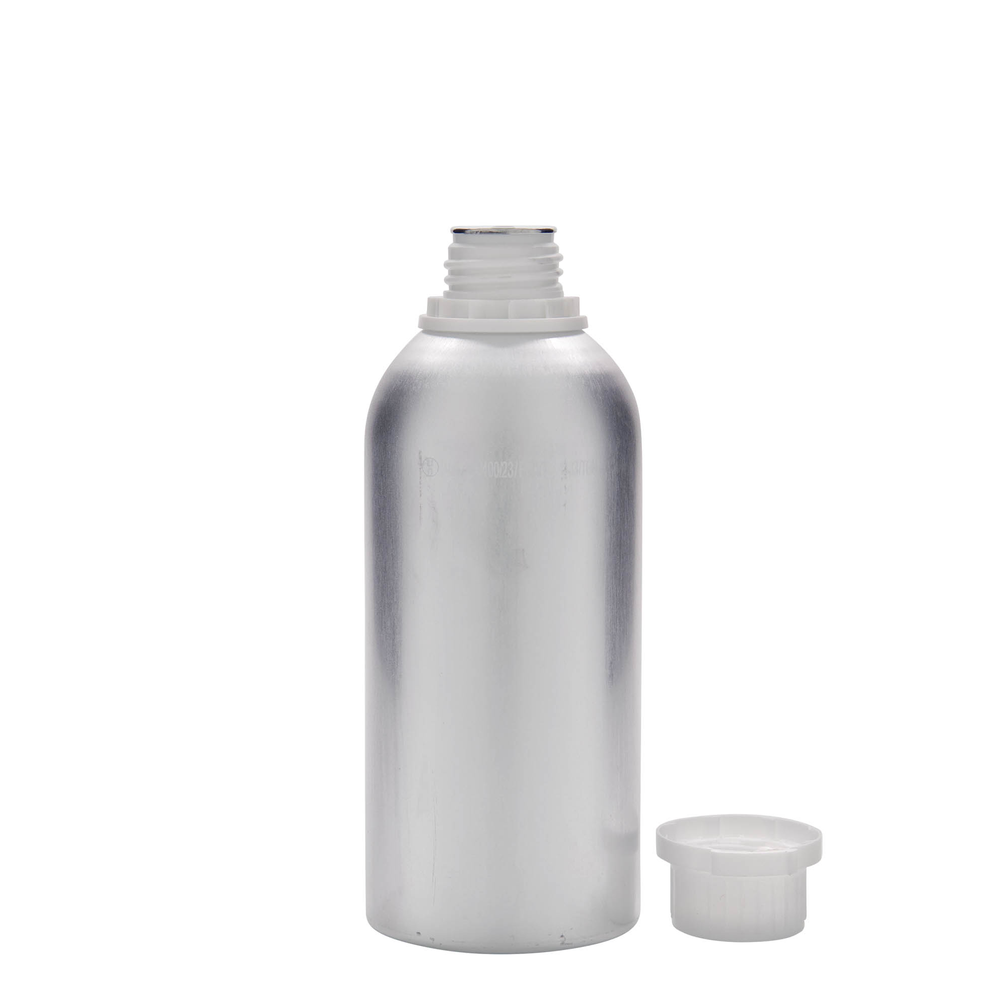 625 ml alumiinipullo, metalli, hopea, suuaukko: DIN 32 625 ml alumiinipullo, metalli, hopea, suuaukko: DIN 32