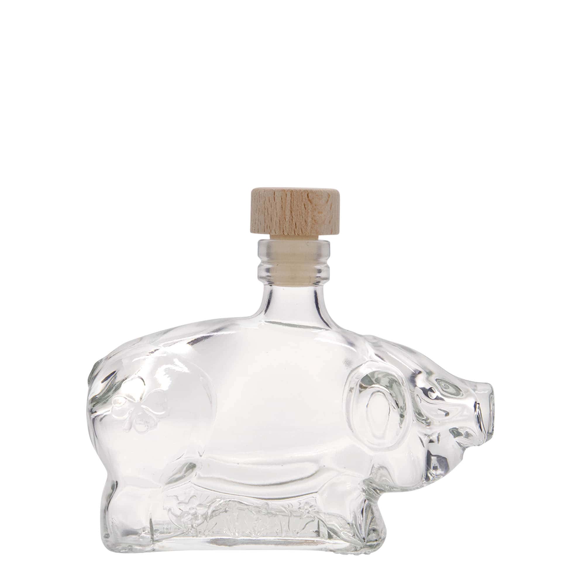 200 ml lasipullo ”Onnenpossu”, suuaukko: korkki