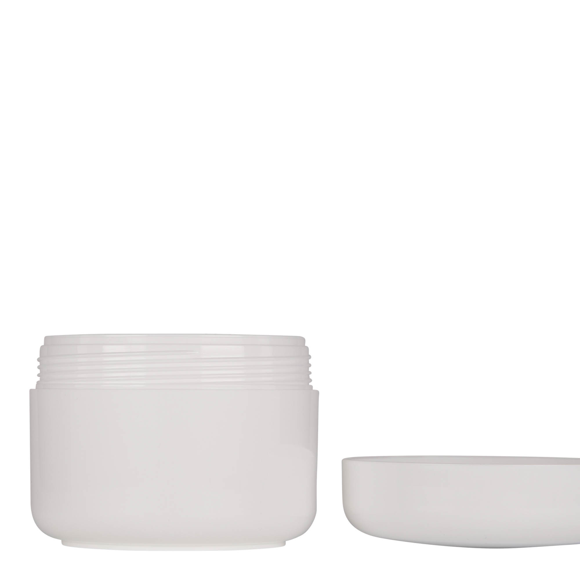 200 ml muovipurkki 'Bianca', PP, valkoinen, suuaukko: ruuvikorkki