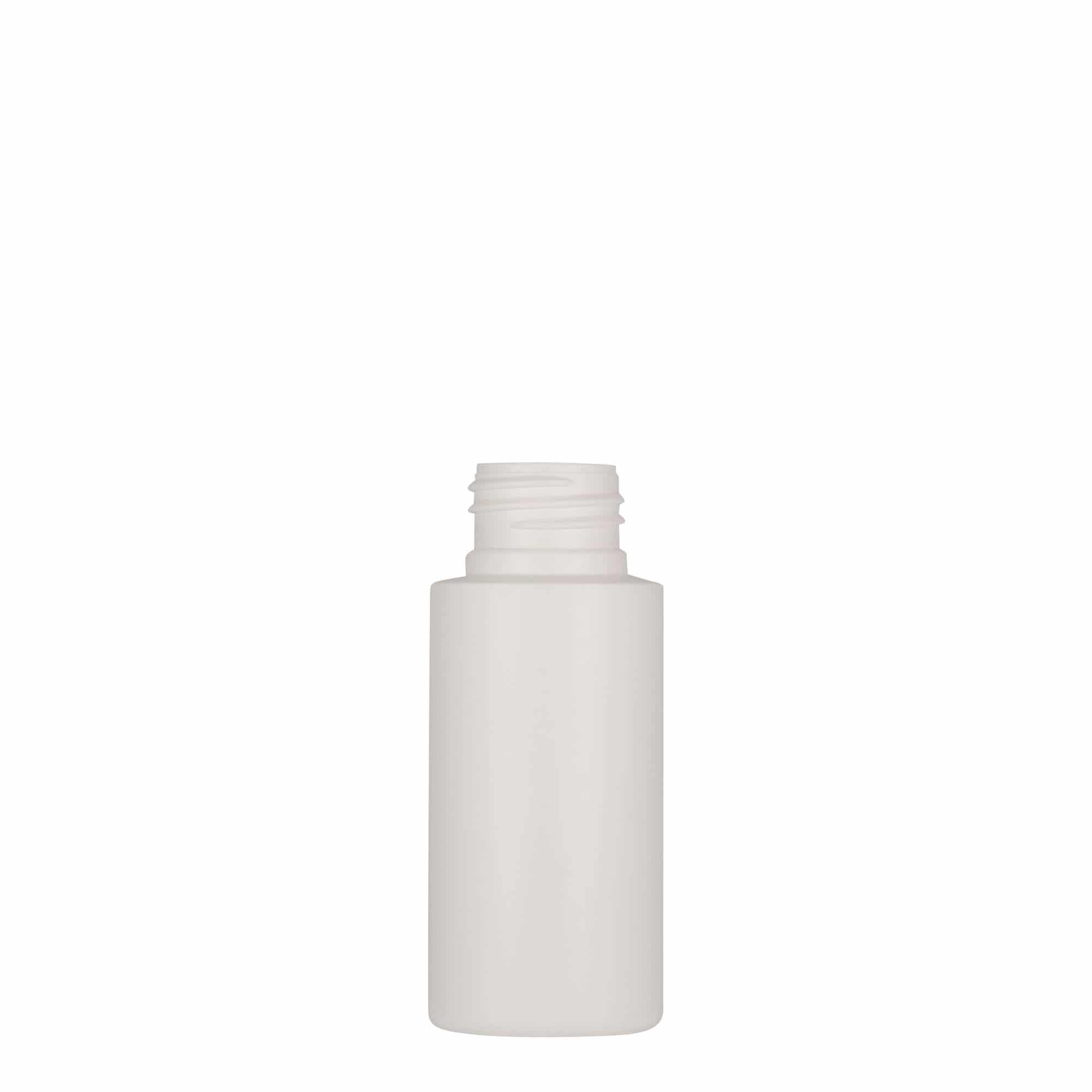 50 ml muovipullo 'Pipe', HDPE, valkoinen, suuaukko: 24/410 50 ml muovipullo 'Pipe', HDPE, valkoinen, suuaukko: 24/410