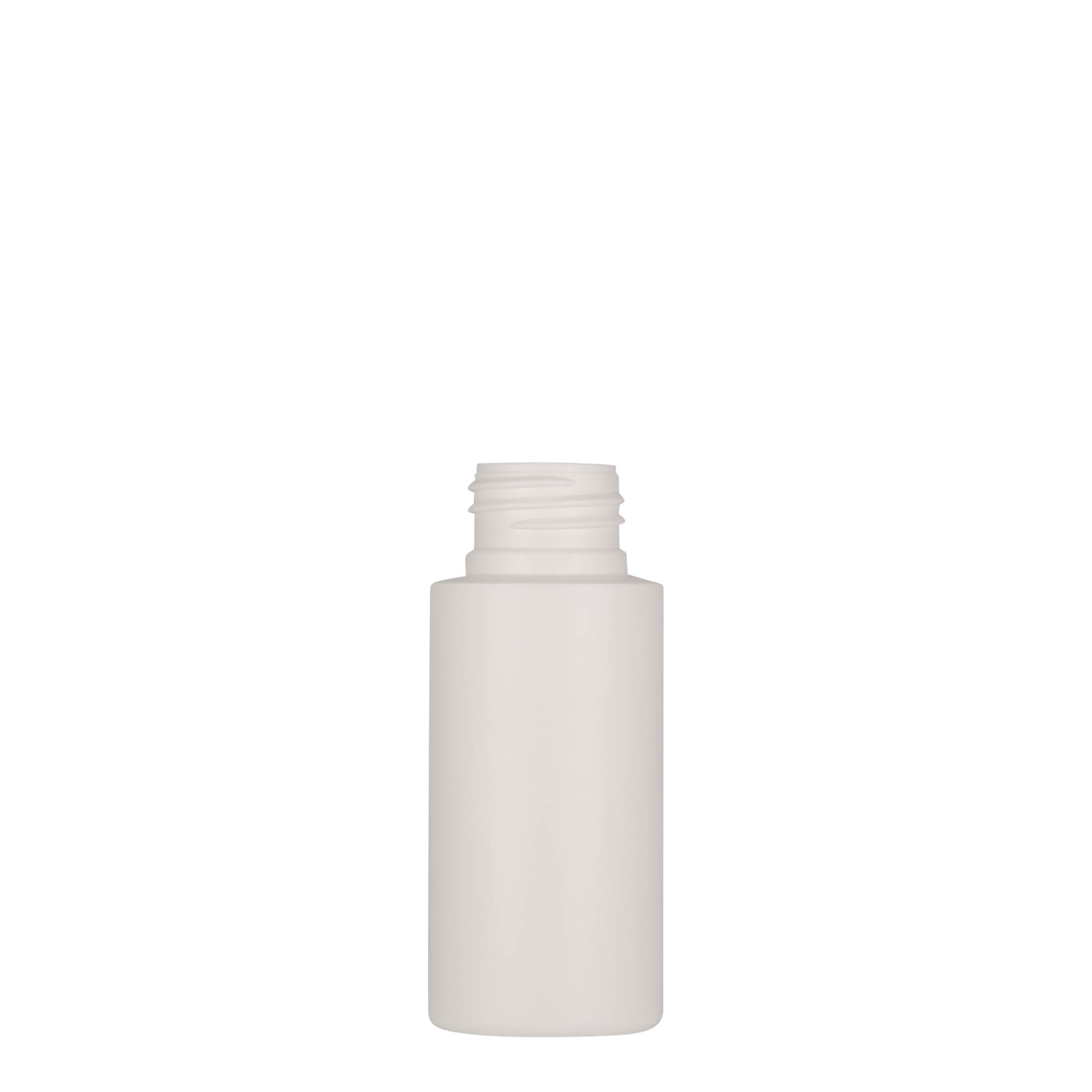 50 ml muovipullo 'Pipe', HDPE, valkoinen, suuaukko: 24/410