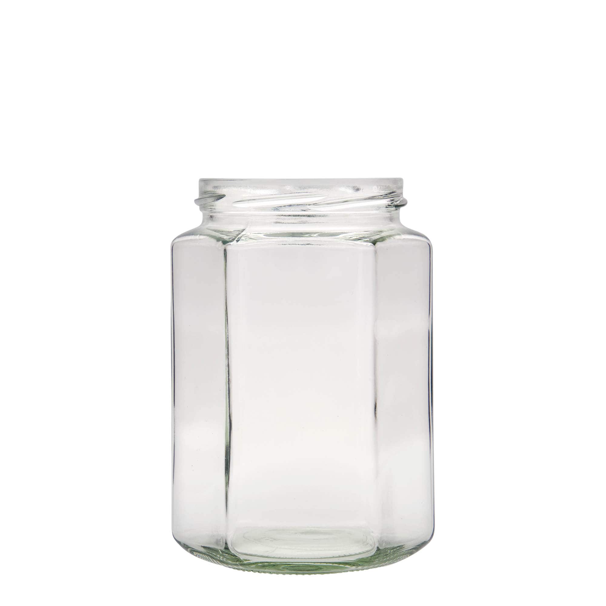 770 ml kuusikulmainen lasi, suuaukko: Twist-off (TO 82)